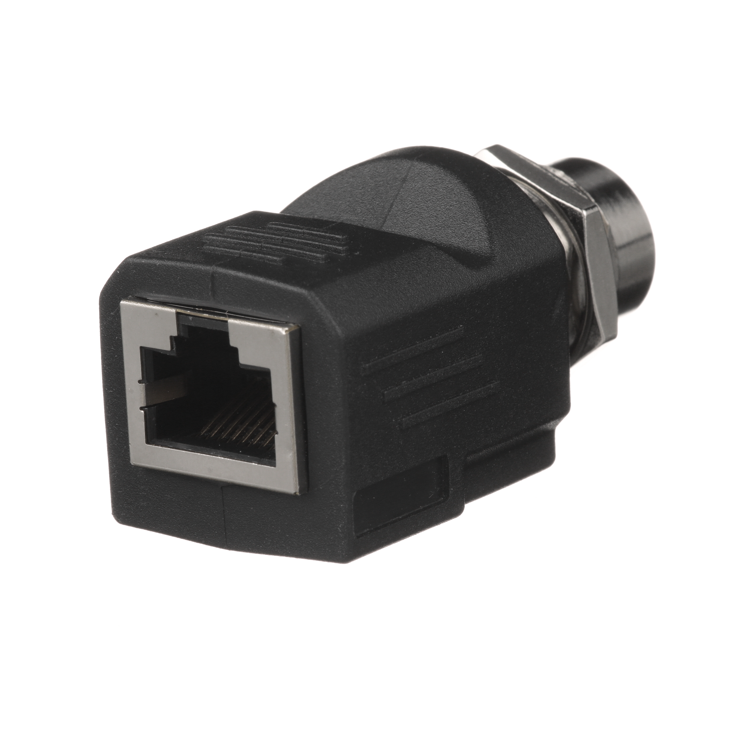 Industrial M12 D-Code to RJ45 Coupler Adapter