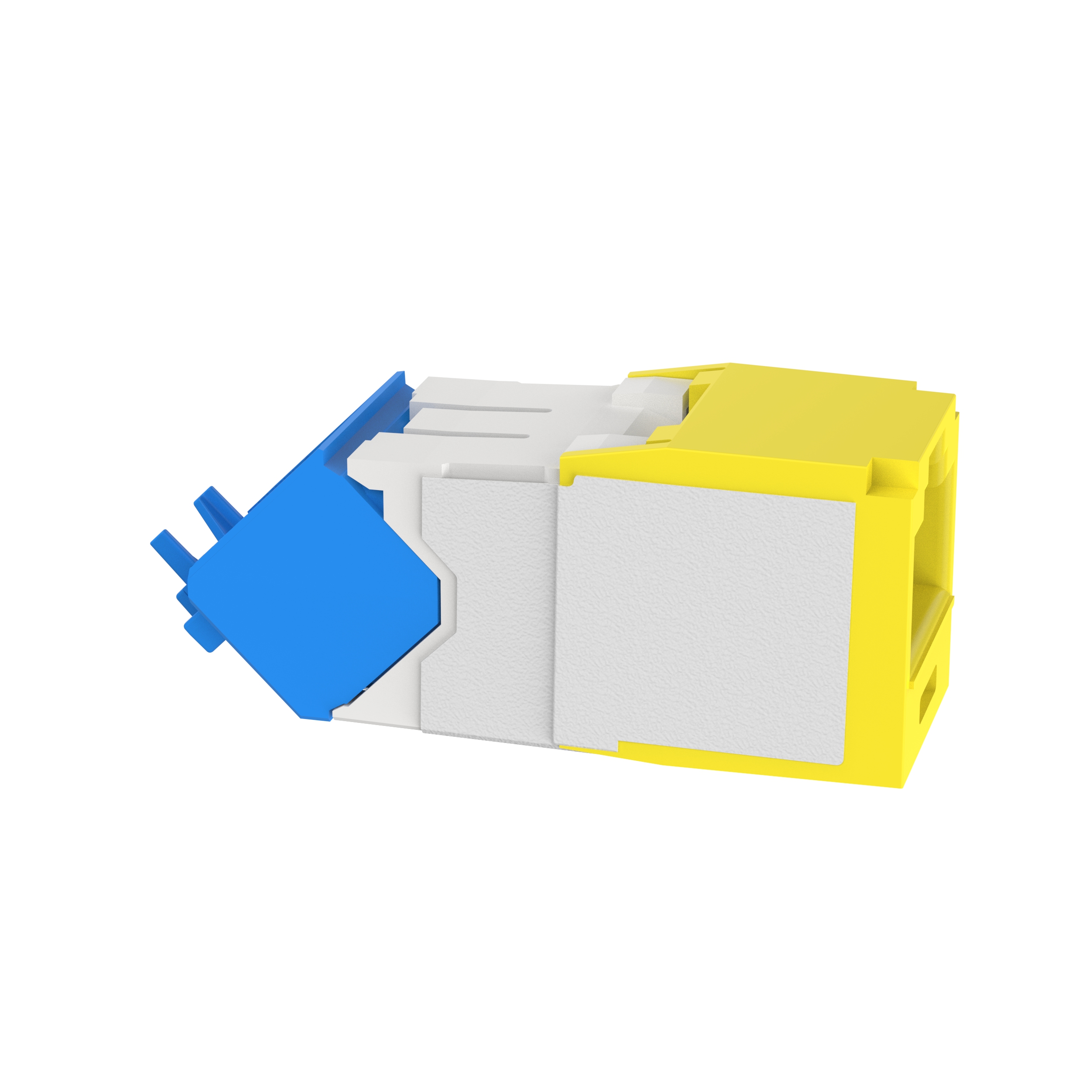 Twisted Pair RJ45 Cat 6A Yukarı/Aşağı TG Jak Modülü, Sarı