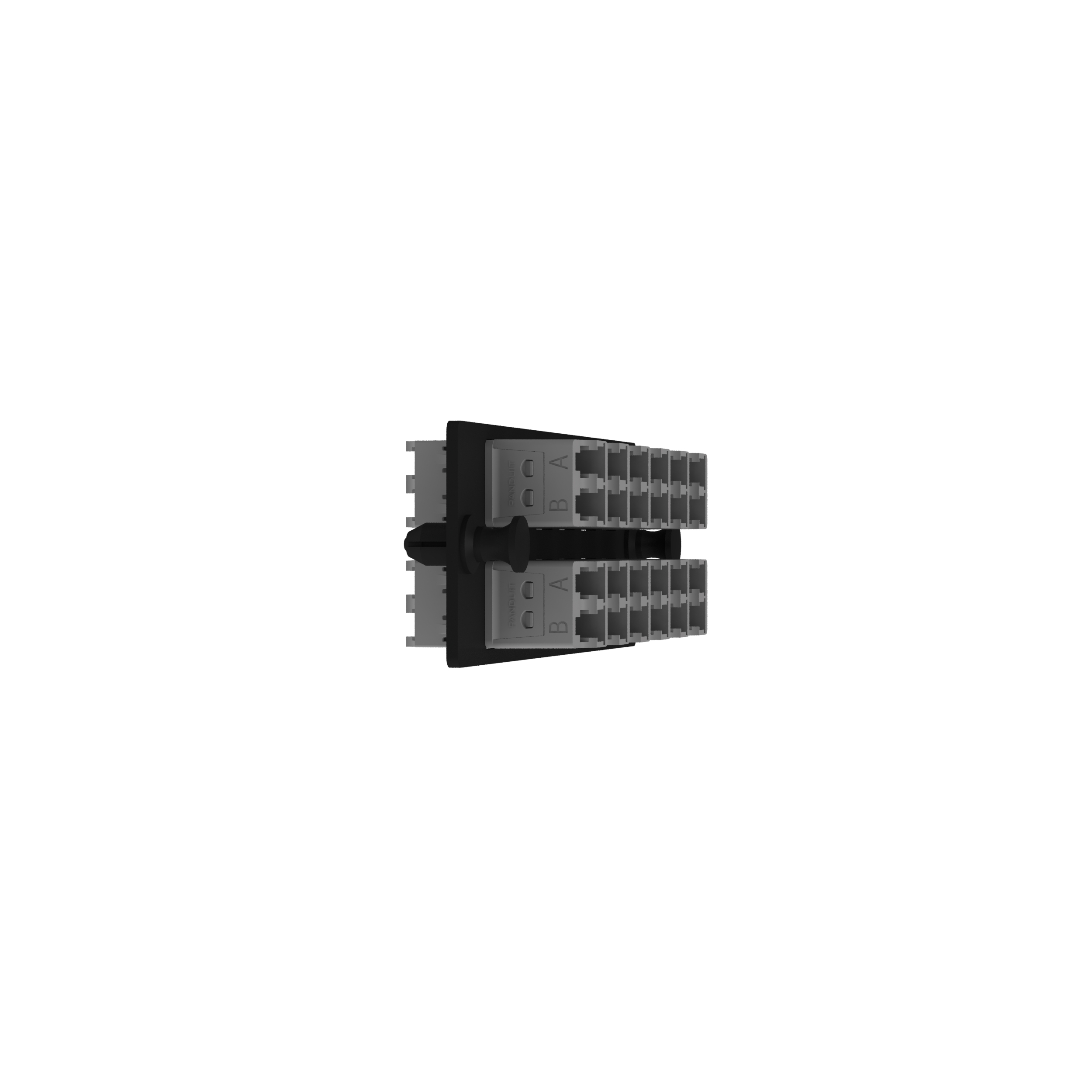 Opticom® Anahtalı K-Uluslararası Gri FAP, OM4, 12 LC Çift Yönlü