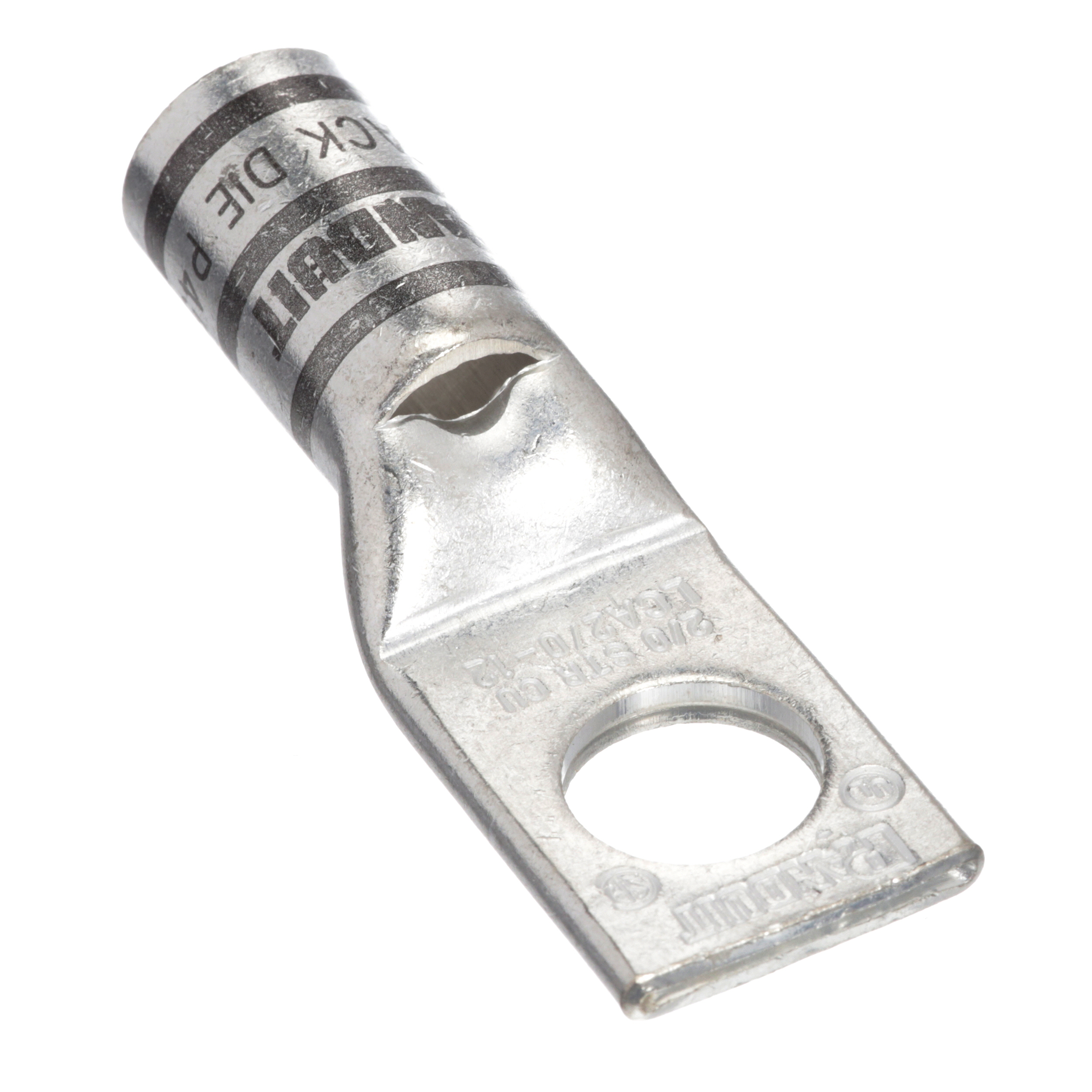 Bağlantı Muhafaza, 2/0, Kalay Kaplı Bakır, Düz, Tek 12.7mm Somun, PK10