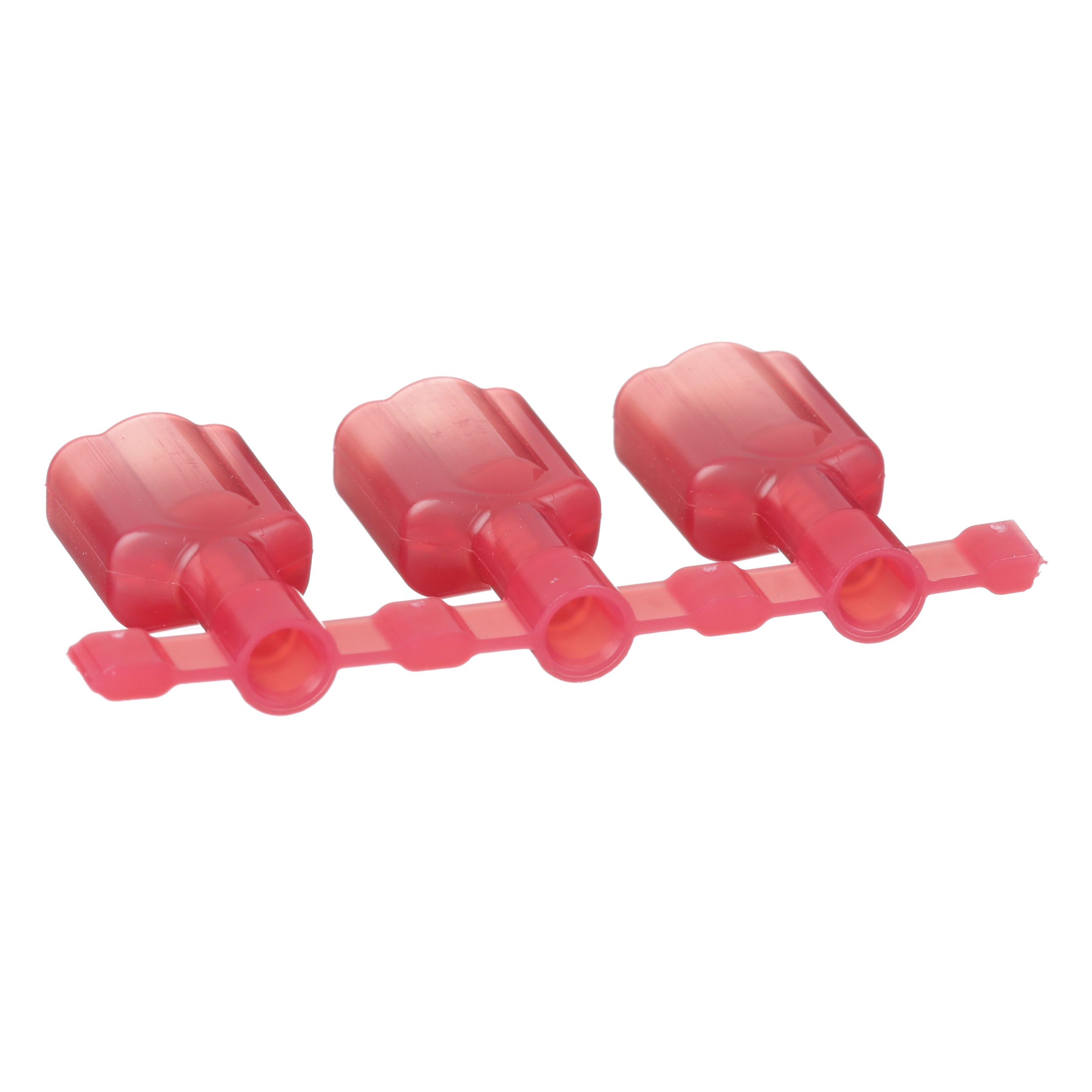 Kesici Terminal, Erkek, Kırmızı, Naylon, 0.5-1mm² Kablo, 6.3 x 0.8 mm Levha, 2000'li Paket