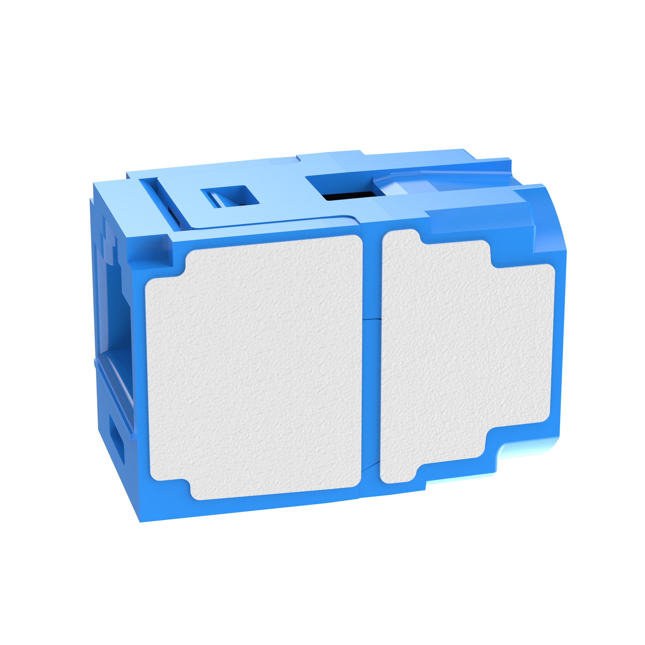 Twisted Pair RJ45 Cat 6A Bağlantı Modülü, Mavi