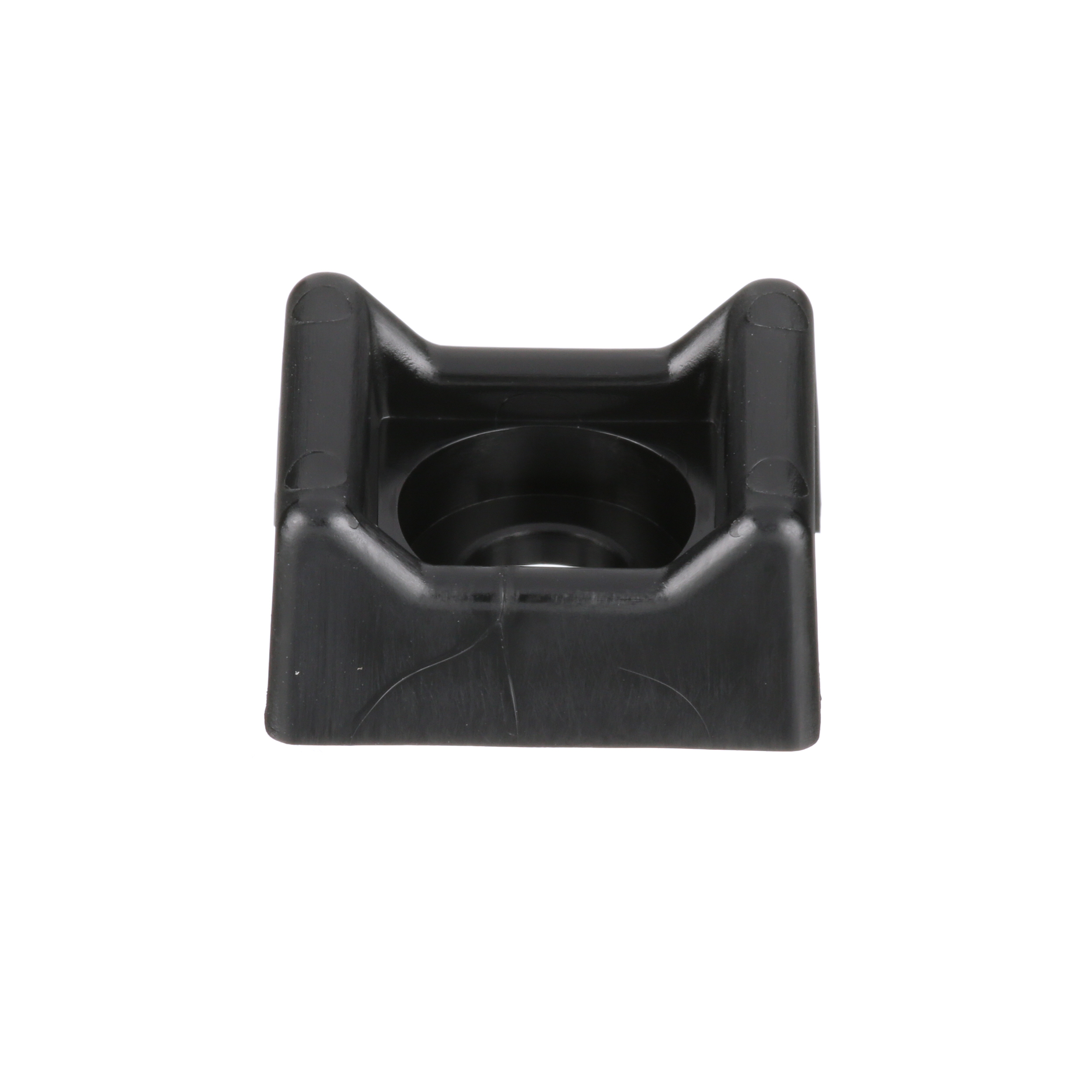 Cable Tie Mount, Black, UV PA 6.6, Screw, 20.6x50.3mm, PK100