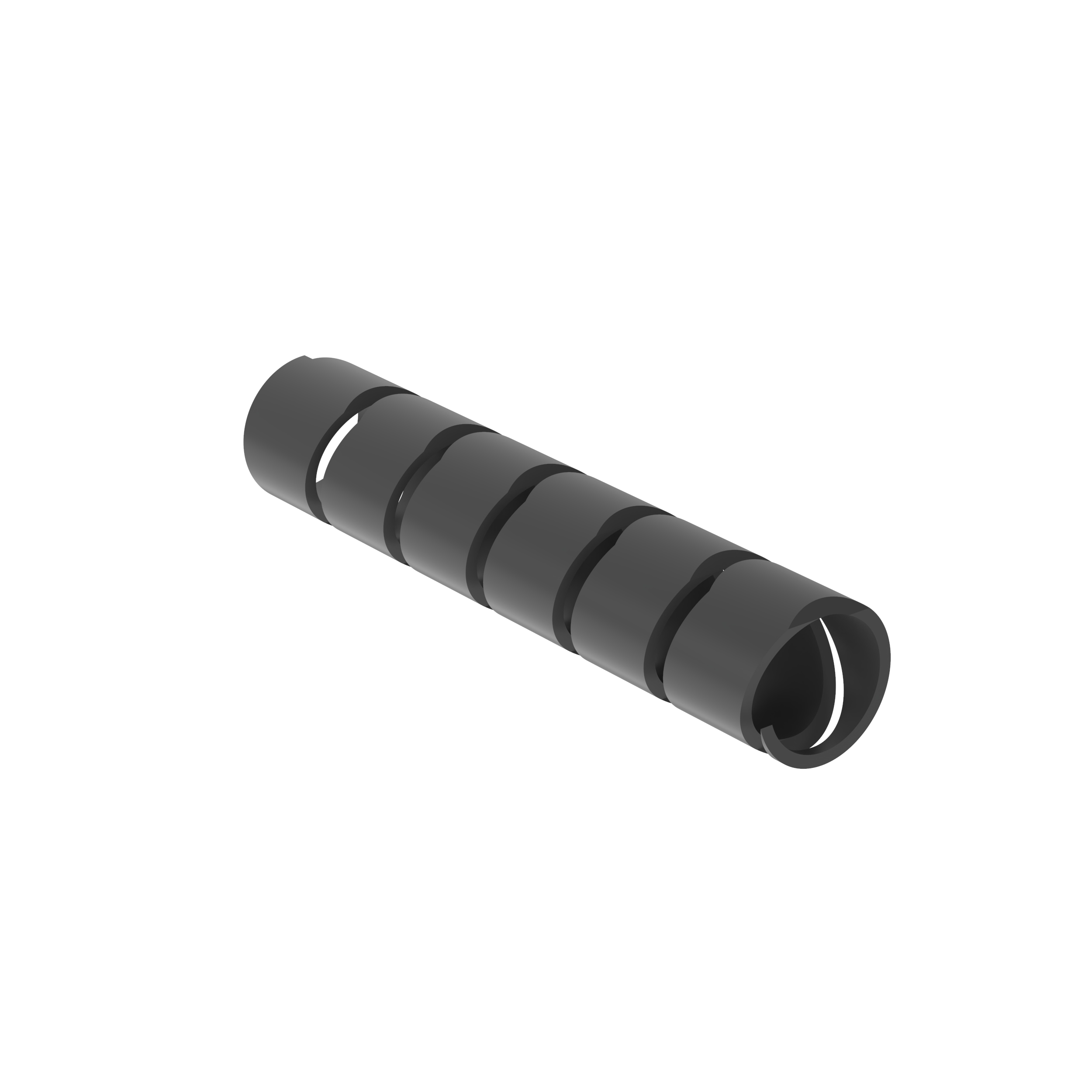 Spiral Sarım, Siyah, UV PE, 15.9mm Minimum Çap, Paket 1