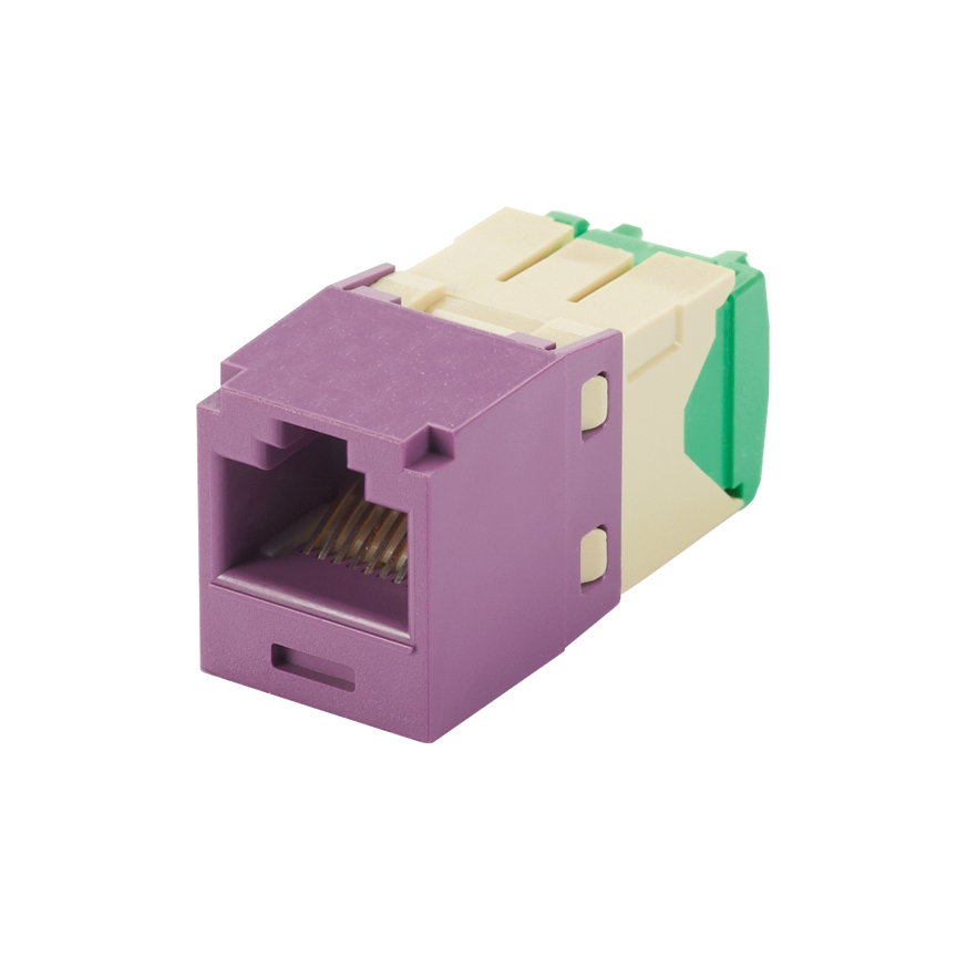 UTP RJ45 Cat 6 28/30 AWG Dişi Bağlantı Modülü, Mor