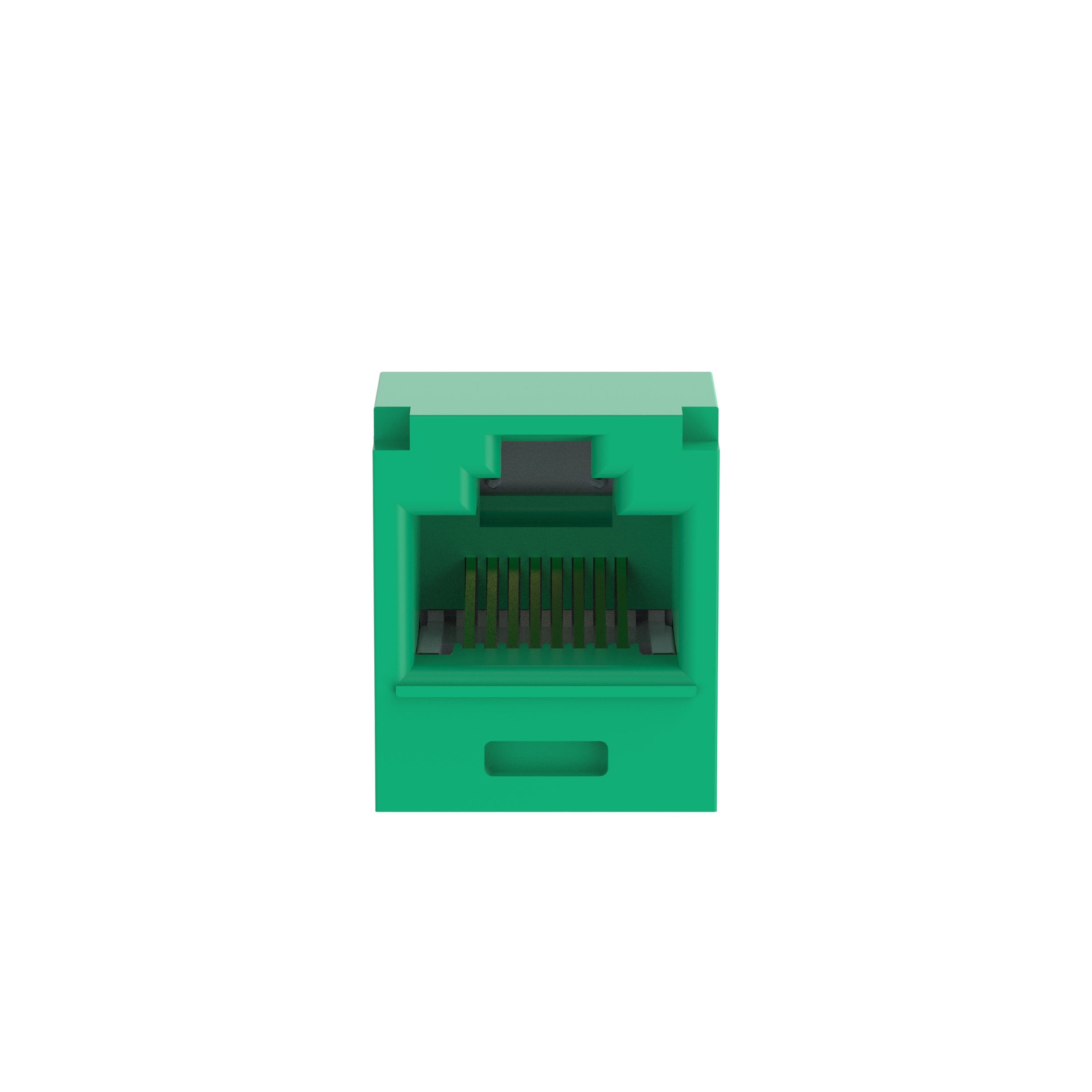Mini-Com® UTP RJ45 Cat 6A TG Jack Modülü, Yeşil