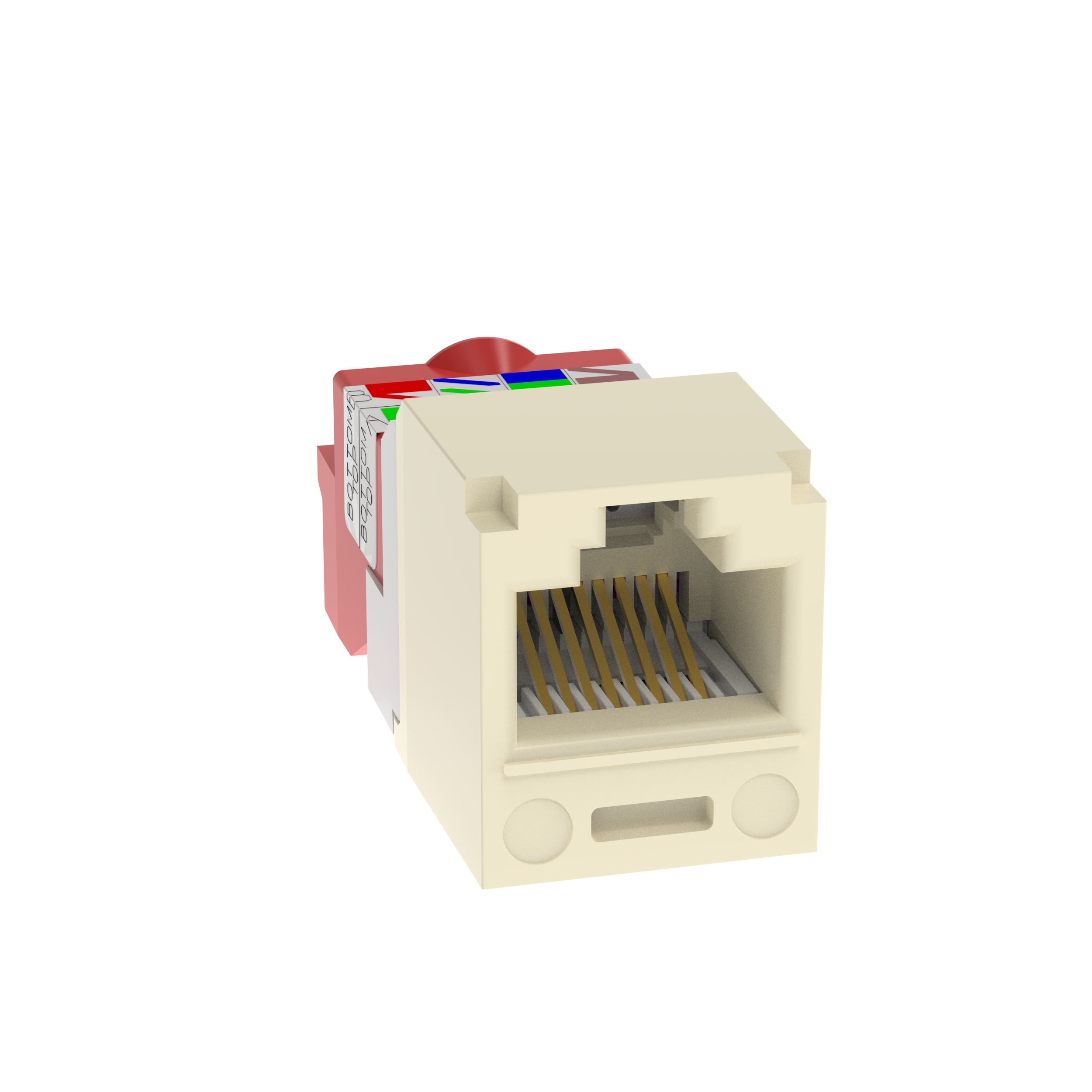 Mini-Com Module, Cat 5e, UTP, 8 pos 8 wi