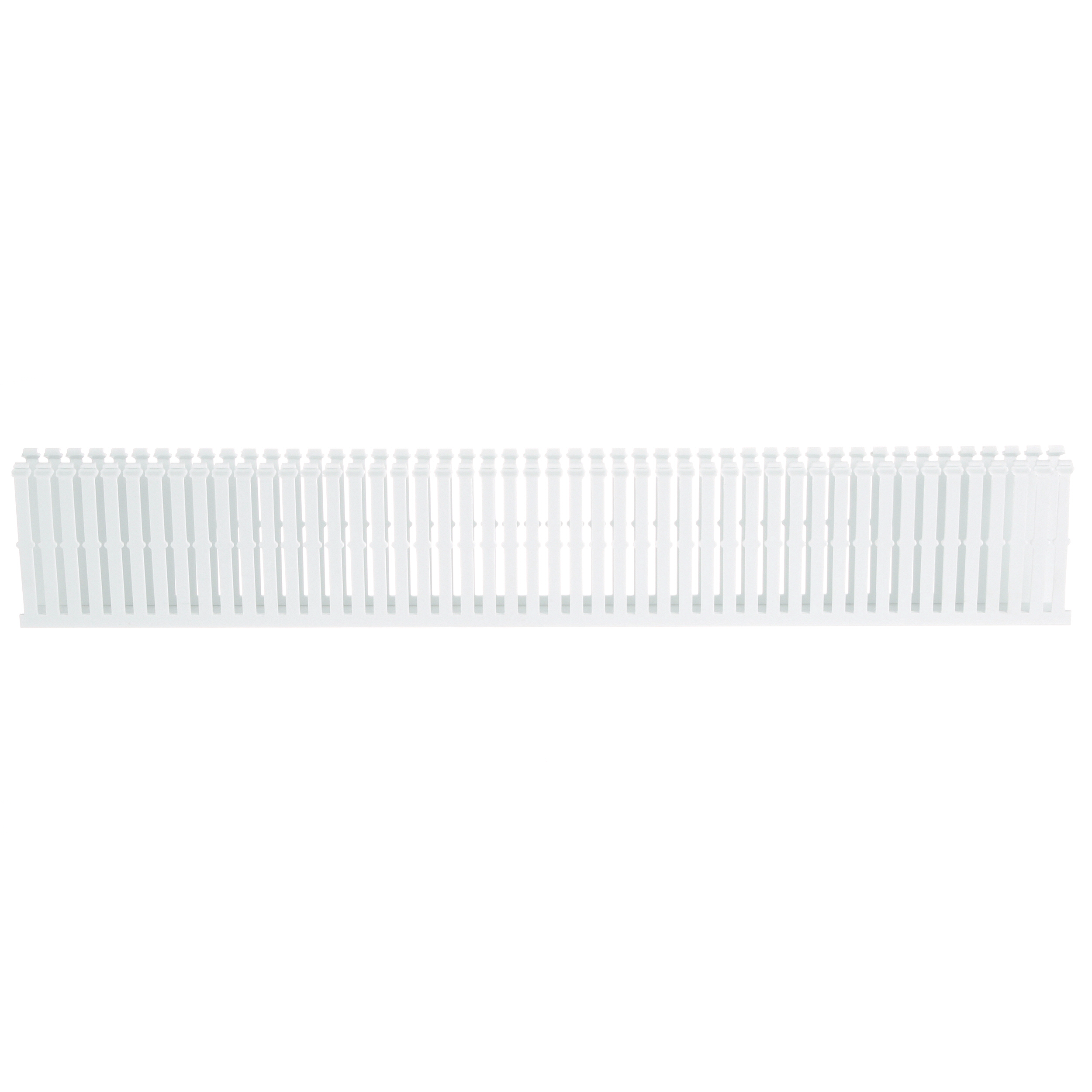 Goulotte de câblage PVC blanc 1x4pouces couvercle à ajouter Cdt.6pieds
