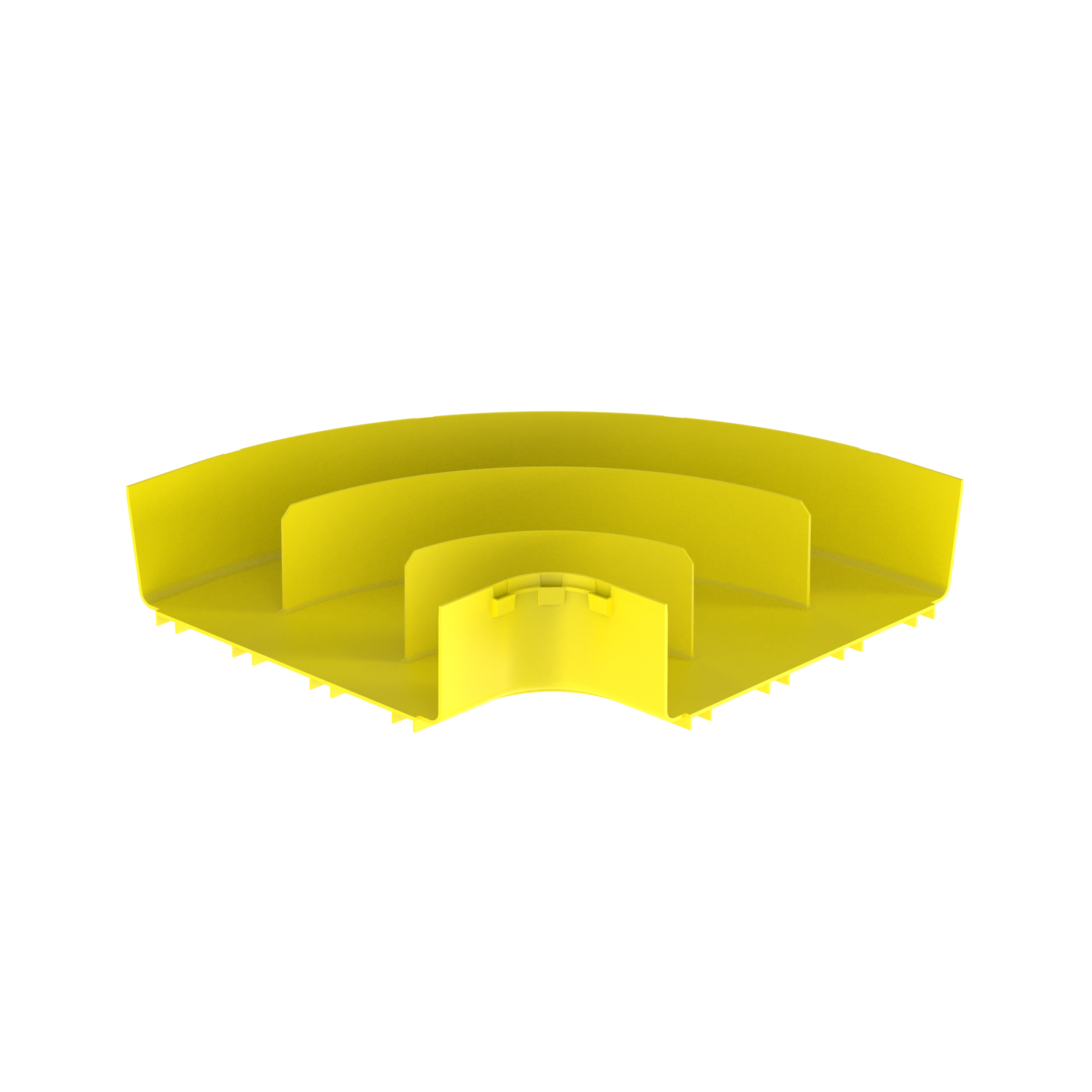 FiberRunner® Yatay Dik Açılı, 90°, 12x4, Sarı