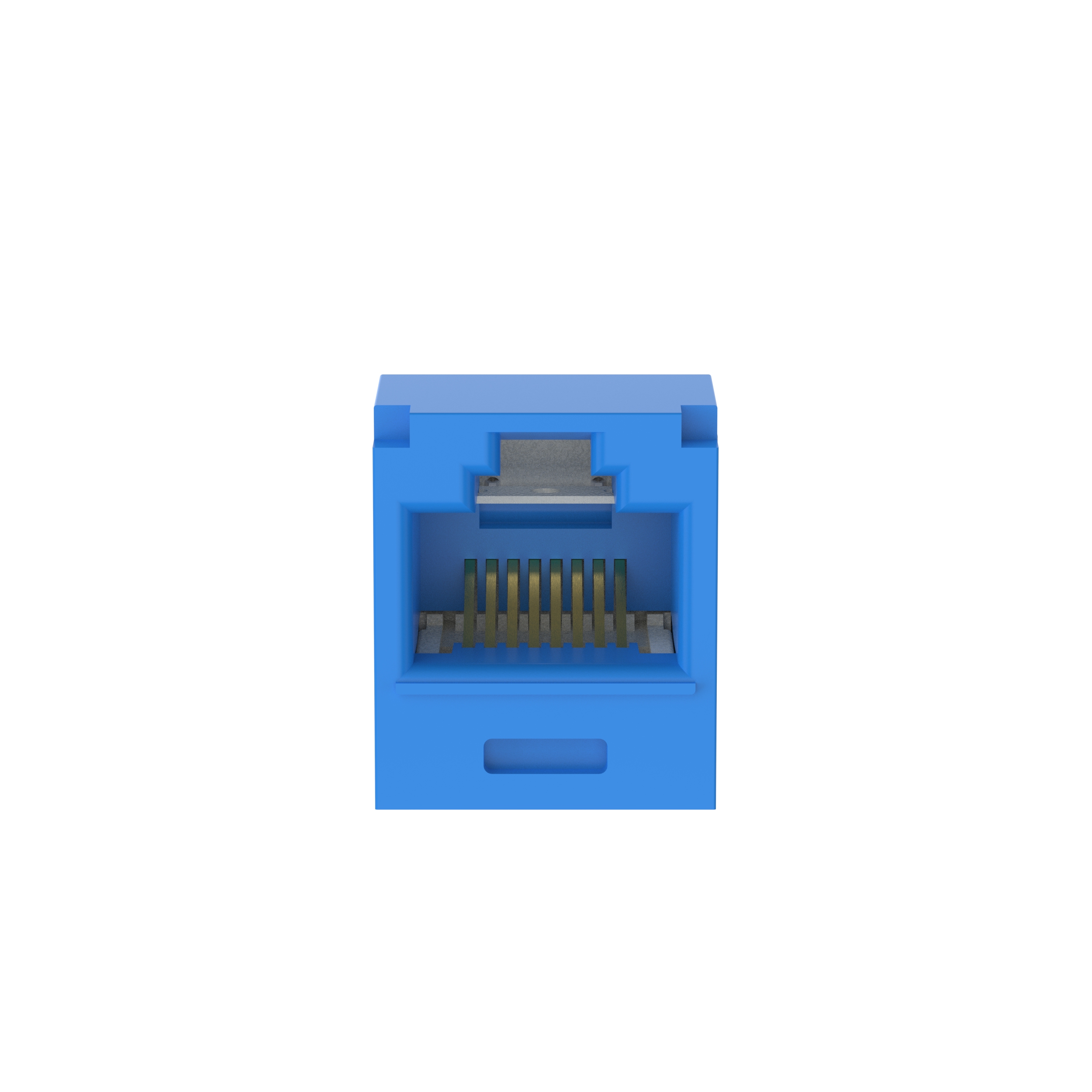 UTP RJ45 Cat 6A 28/30 AWG Dişi Bağlantı Modülü, Mavi