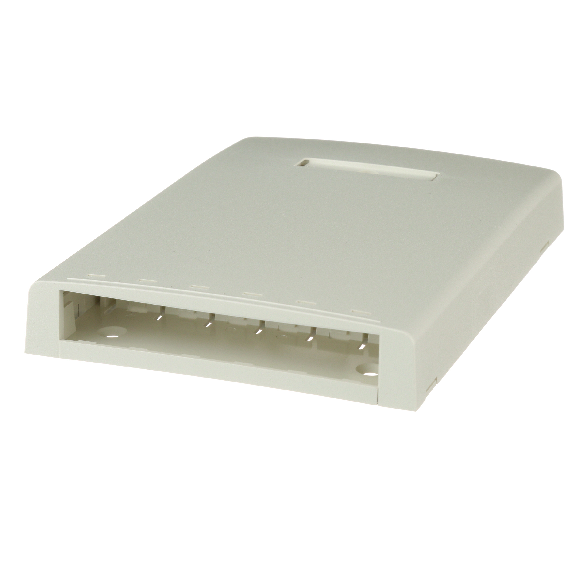 Mini-Com® Surface Mount Box, 6 Port, Off White