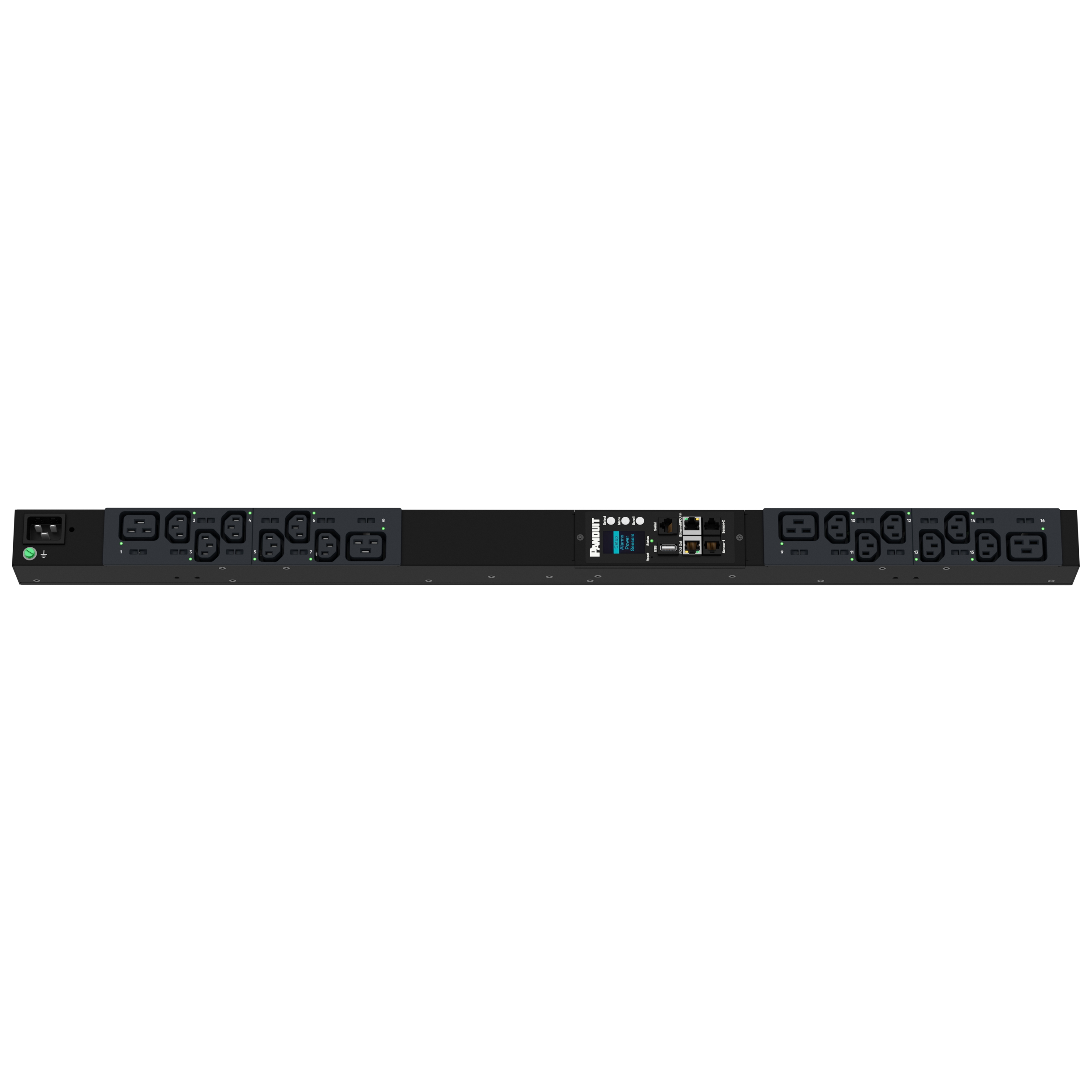 G6 MS Güç Dağıtım Birimi, 16AMP, (12)C13, (4)C19, IEC 60309 2P+E 6h