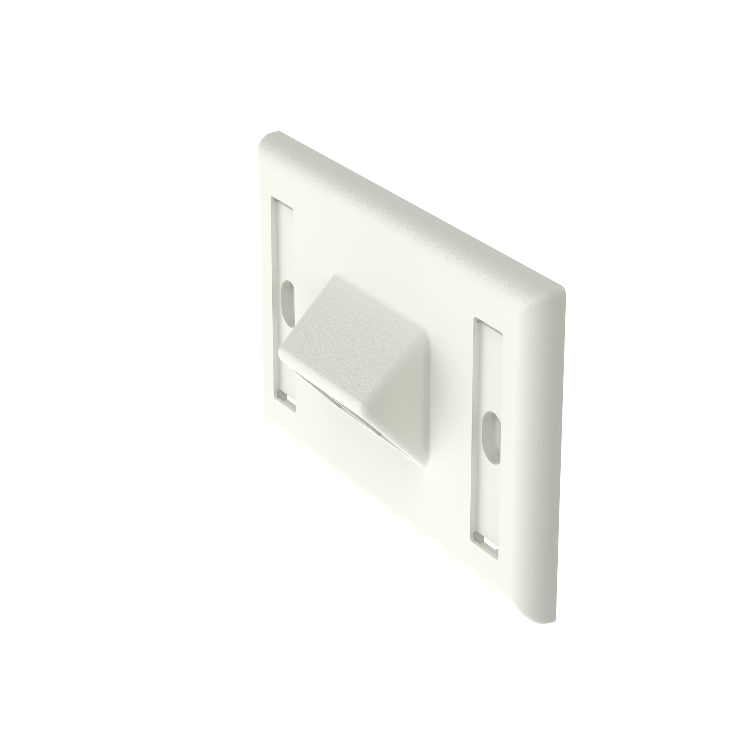 NetKey® Horizontal Faceplate, 2 Port, Off White