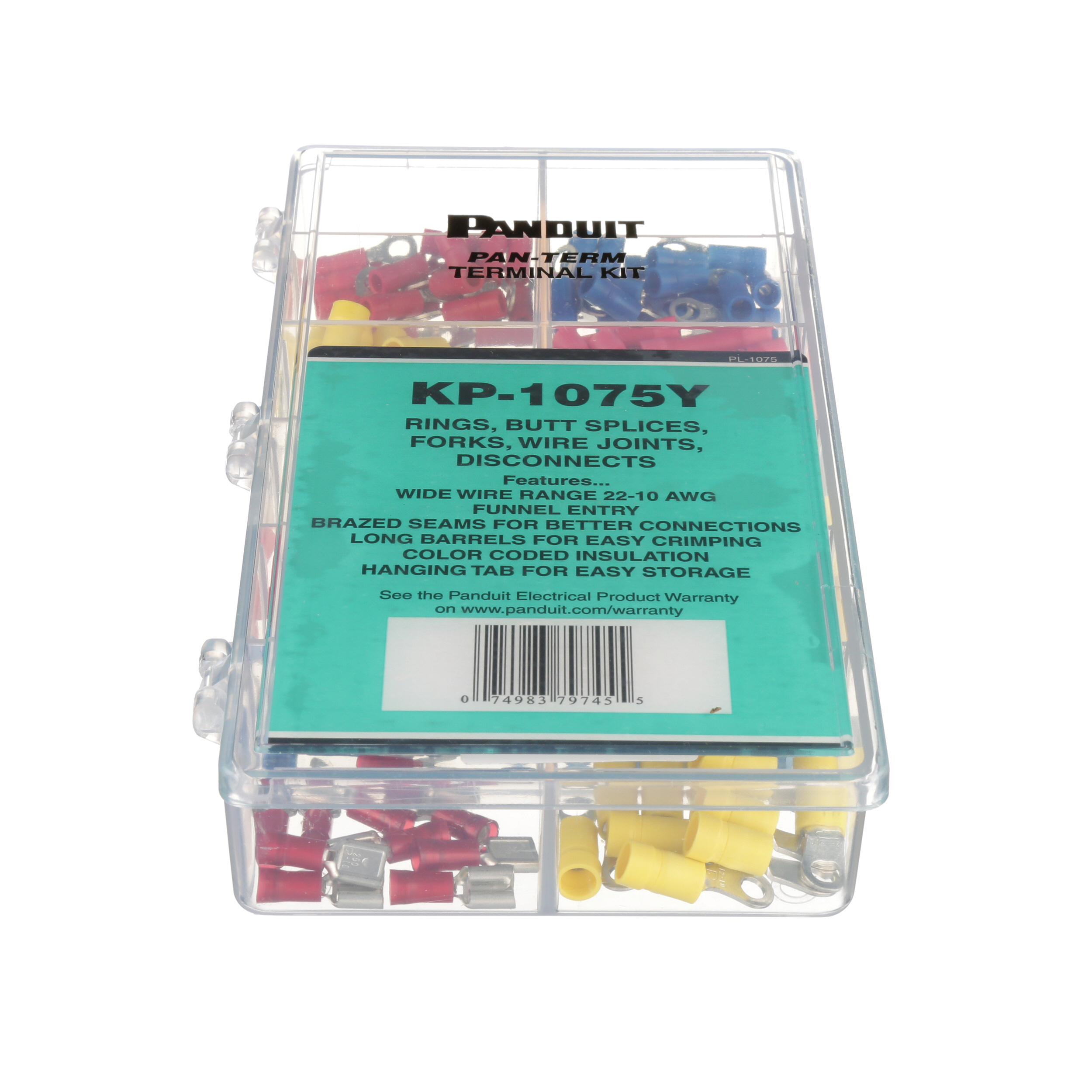 Terminal Kit, Industrial Maintenance, 10-22 AWG,PK1