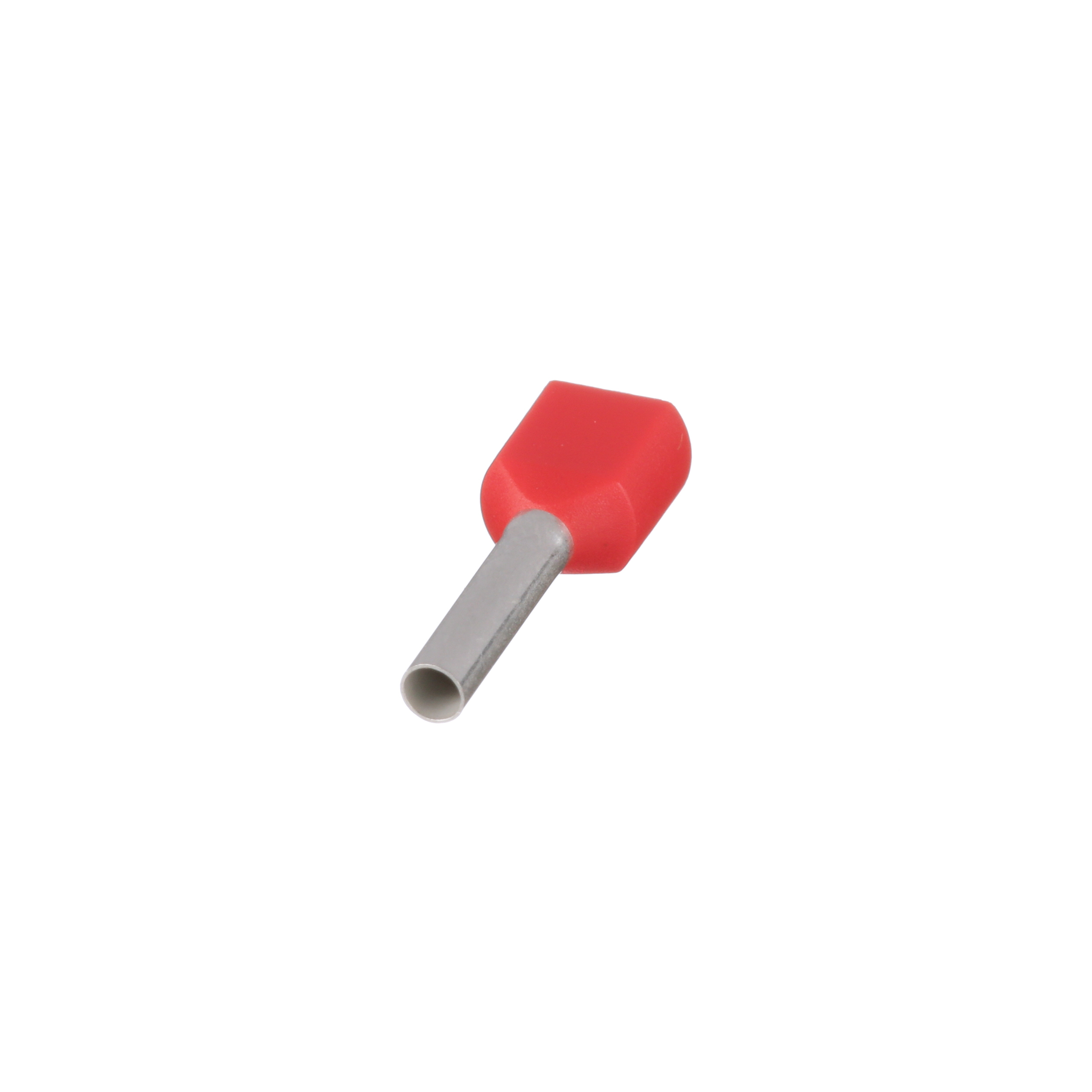 Çift tel klemens, Kırmızı, 1mm² Tel, 10mm Pin Uzunluğu, 500'lü Paket