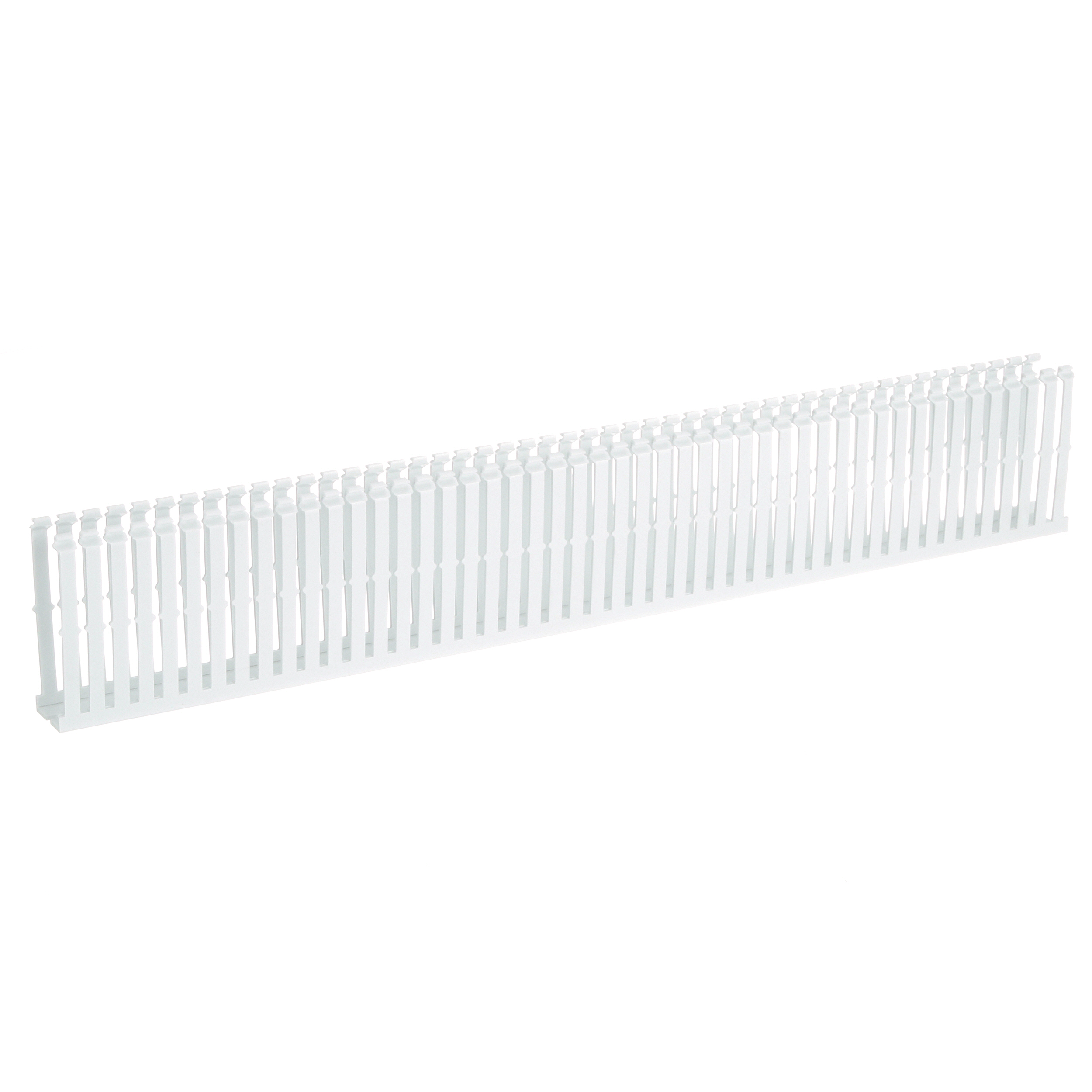 Dar Oluklu Kablo Kanalı, PVC, 2,54 cm x 10,16 cm x 1,83 metre, Beyaz