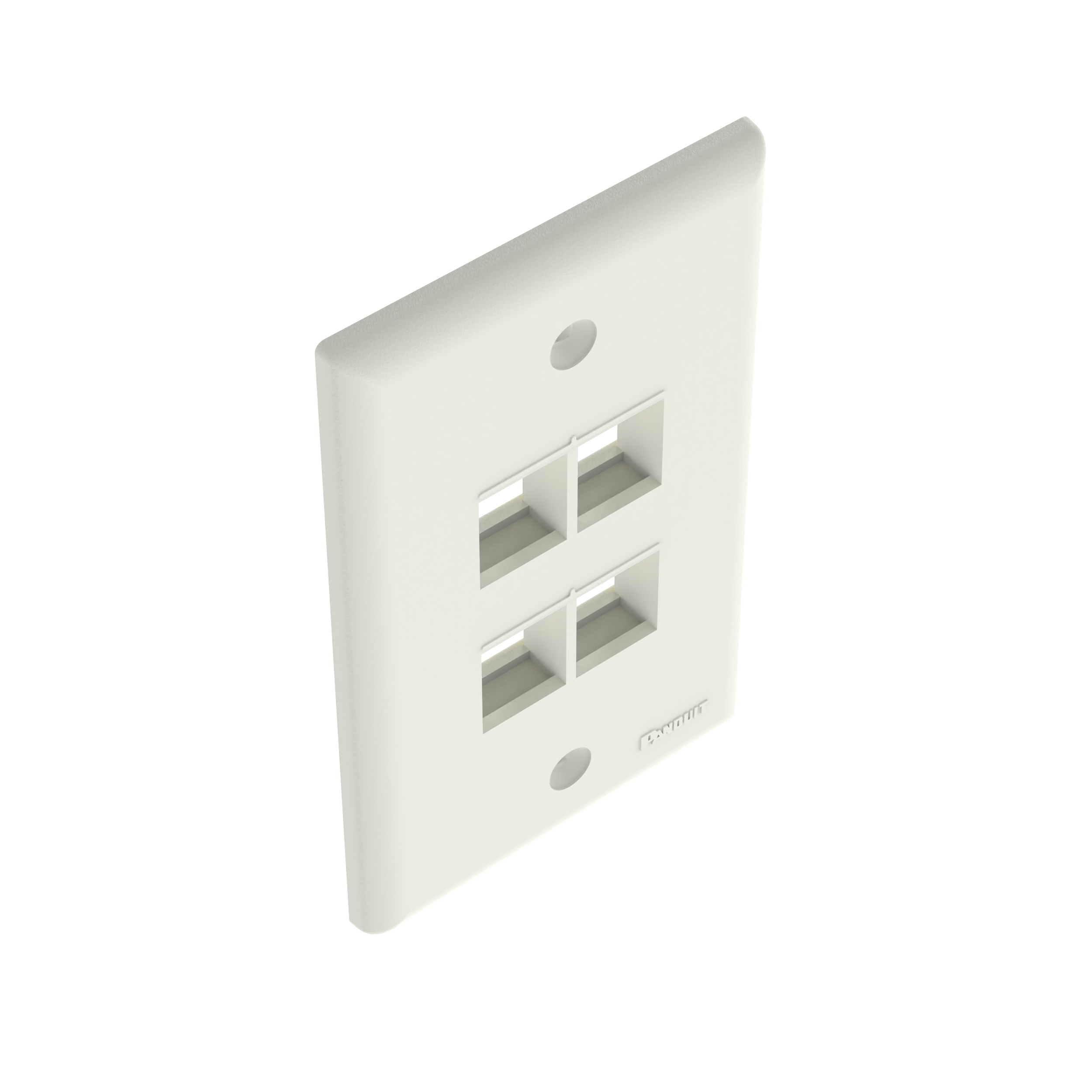 NetKey® Yüz Levhası, 4 Port, Açık Beyaz