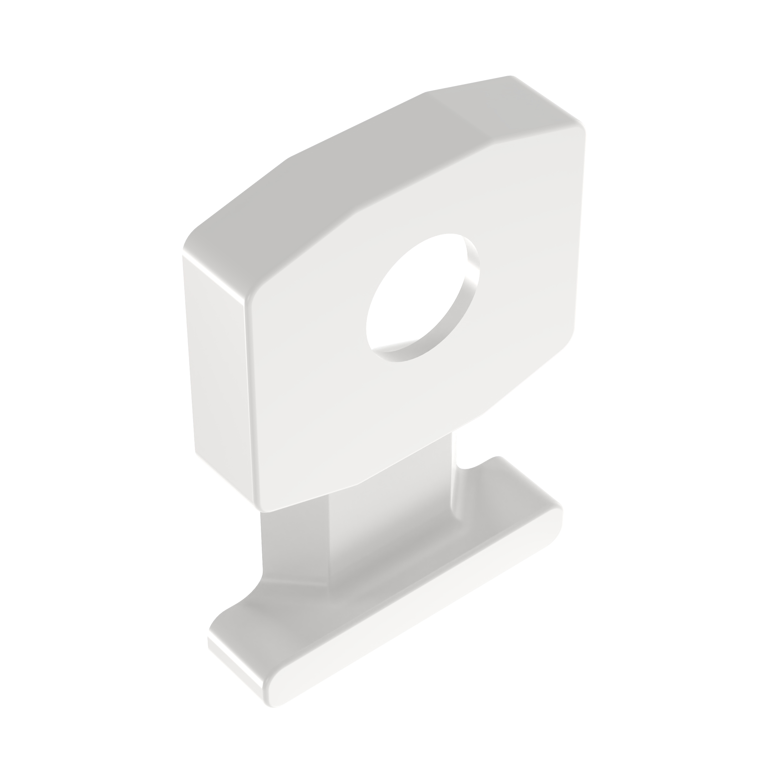 Cable Tie Mount, Natural, PA 6.6, Screw, 18.5x50.3mm, PK100