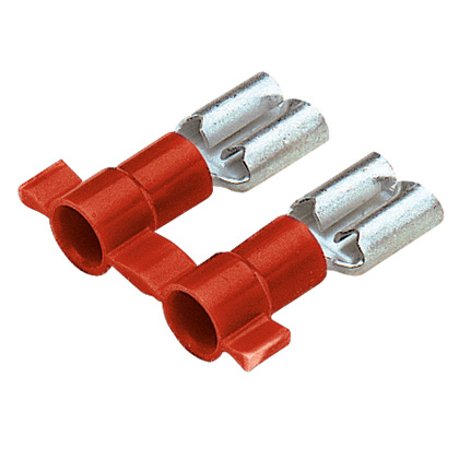 Clip isolé;vinyl;6,35×0,8;bleu