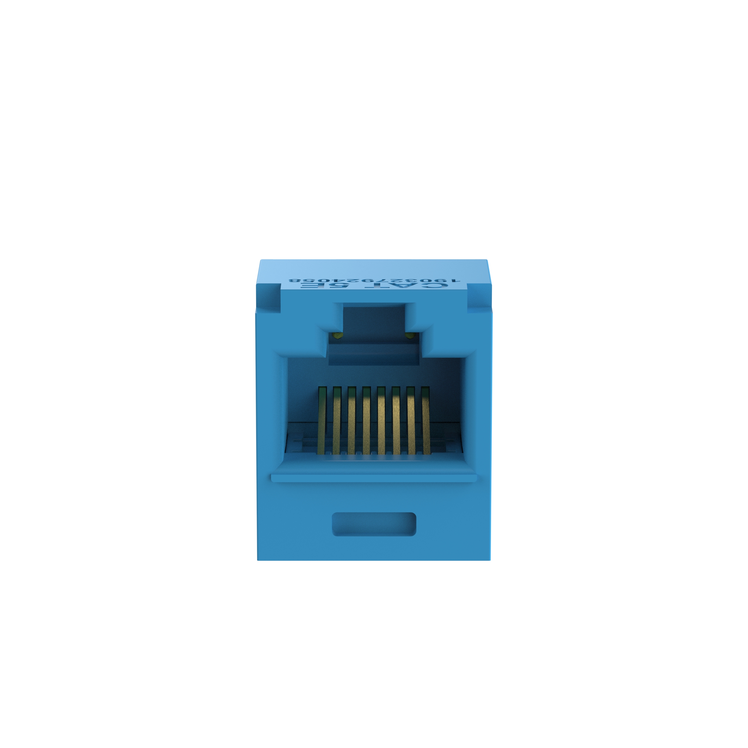 UTP RJ45 Cat 5e TG Jack Module, Blue, 24 Pack
