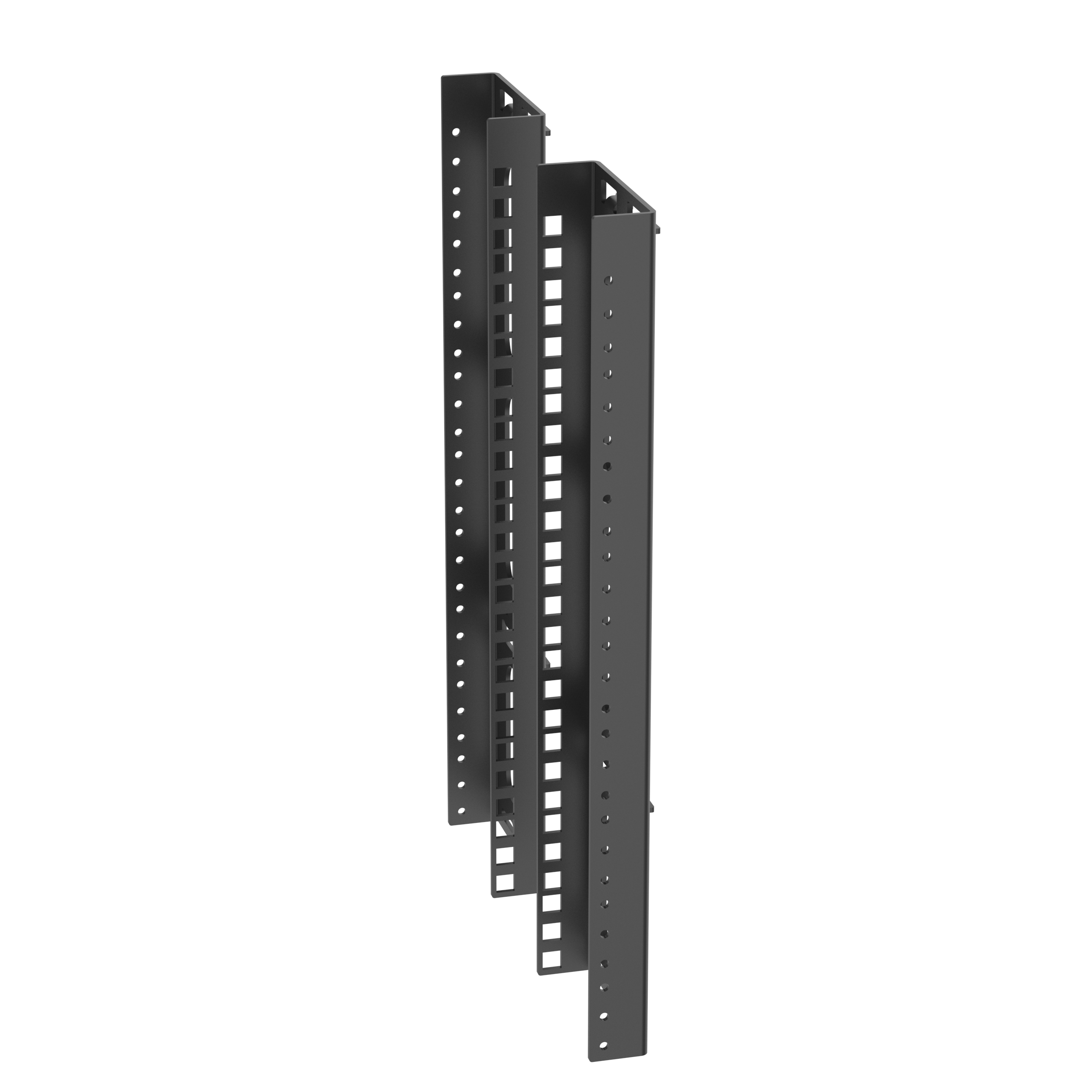 The TrueEdge™ Equipment Rail Kit provides additional equipment rail mounting capabilities for the WME9** enclosure. The rails offer cage nut or threaded hole. The rails are adjustable and black. 2pcs