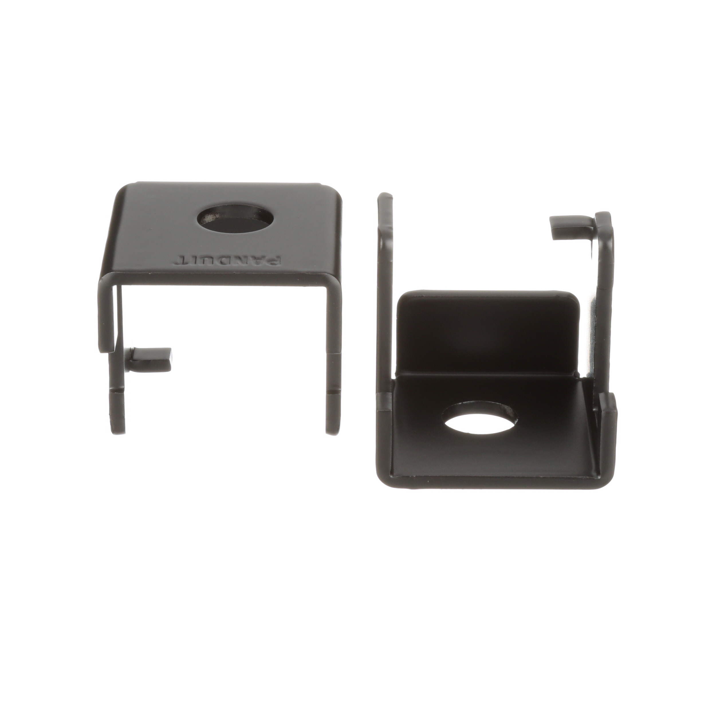 2 PIECE BRACKET ATTACHES TO 9.5MM W X 38.1MM W X 2" RAIL, BLACK