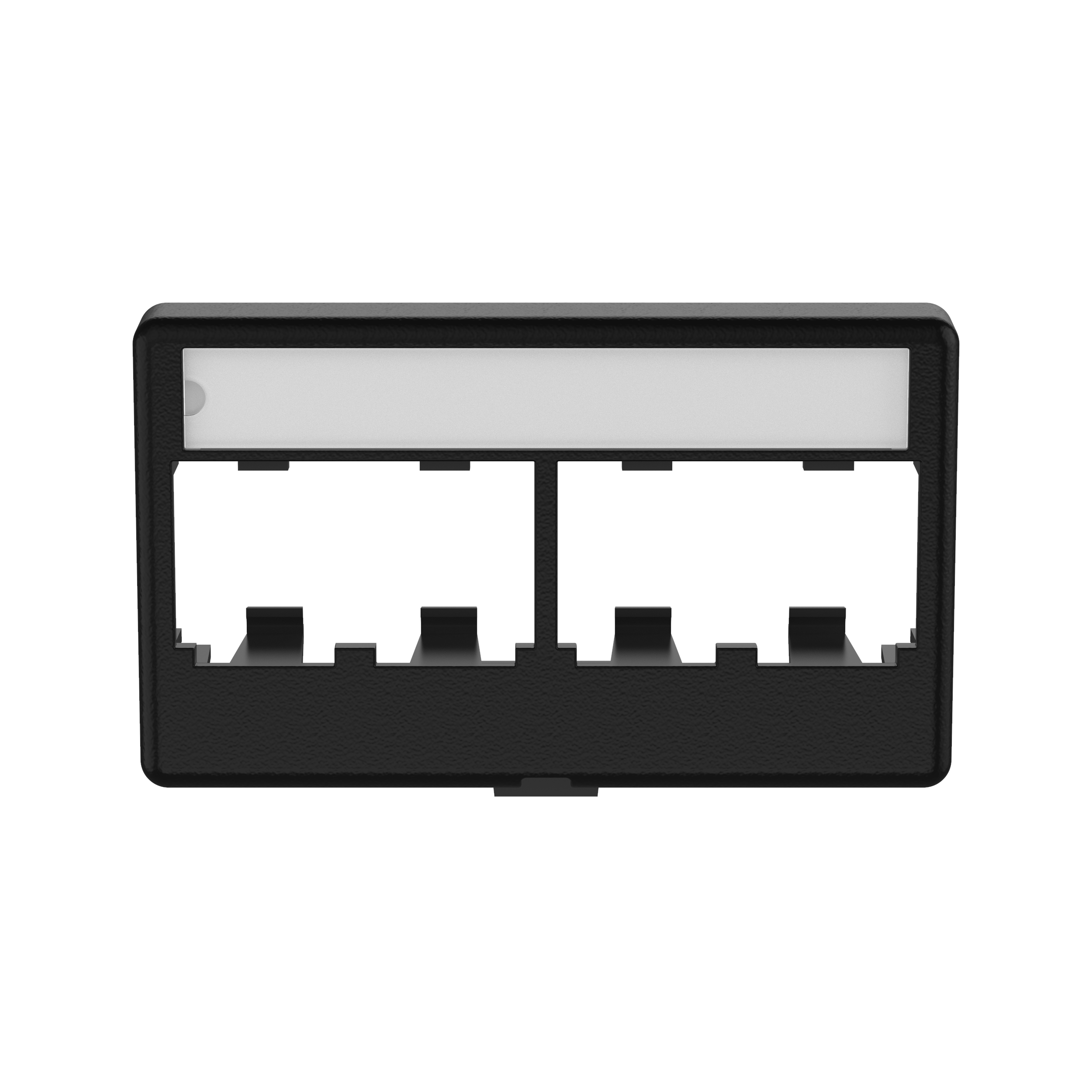 Mini-Com® Modüler Mobilya Yüz Paneli, 4 Port, BL