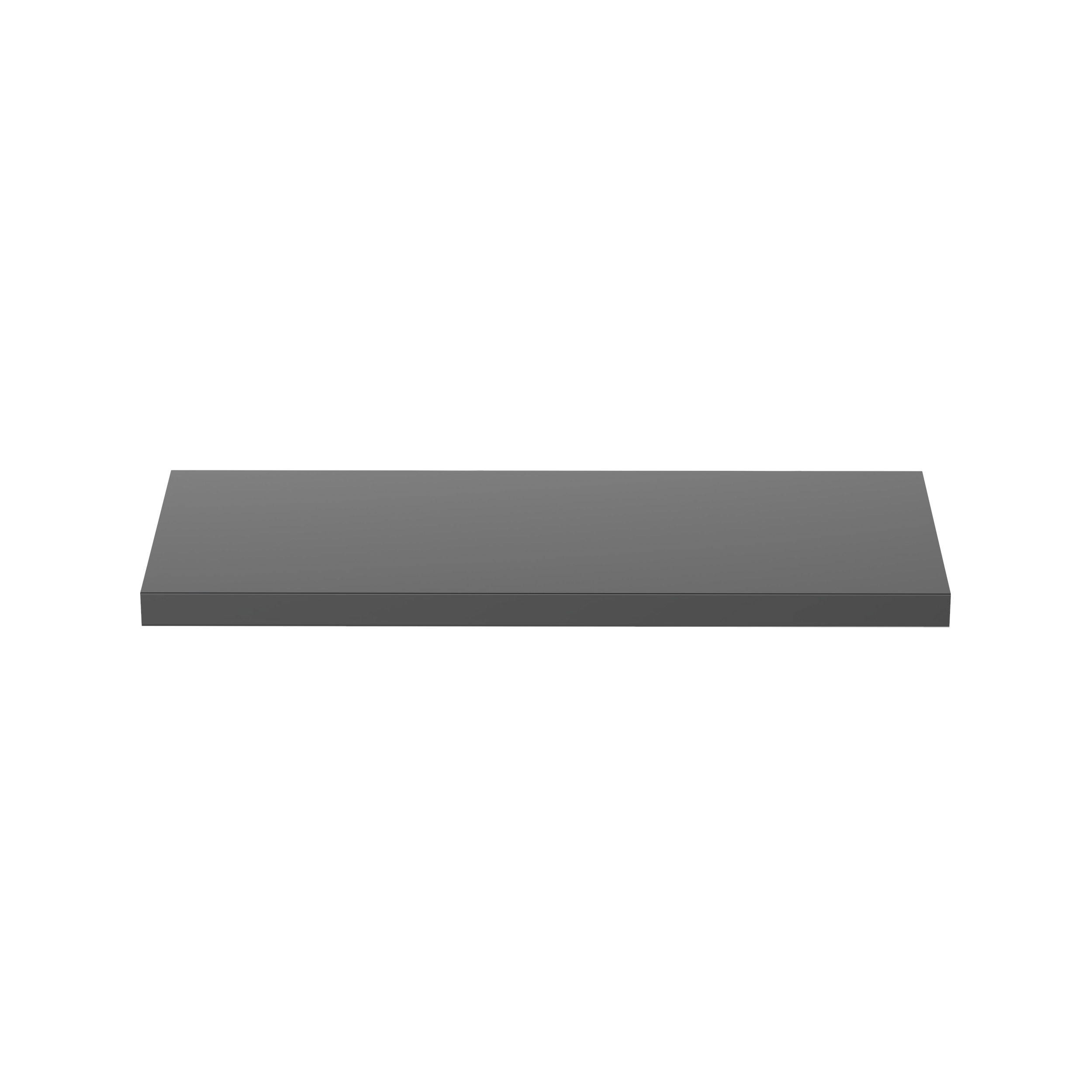 Düz Kanal Kapağı, Siyah, PVC, 9.4x82.6mm