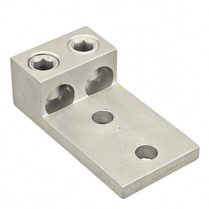 Cosse alu 2 trou 6AWG-350kcmil