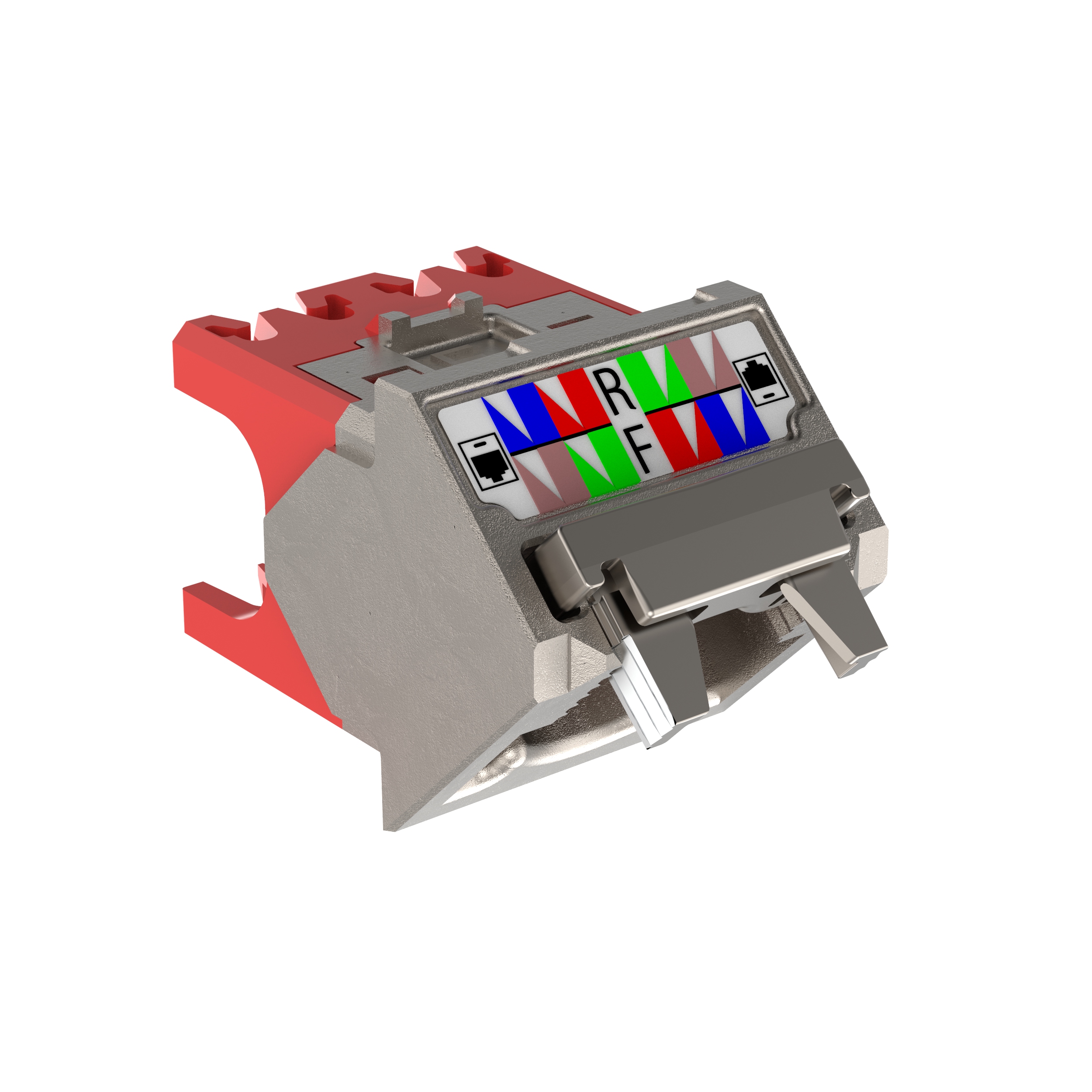 45° Angled Wire Cap for Cat 5e Shielded TG Jack