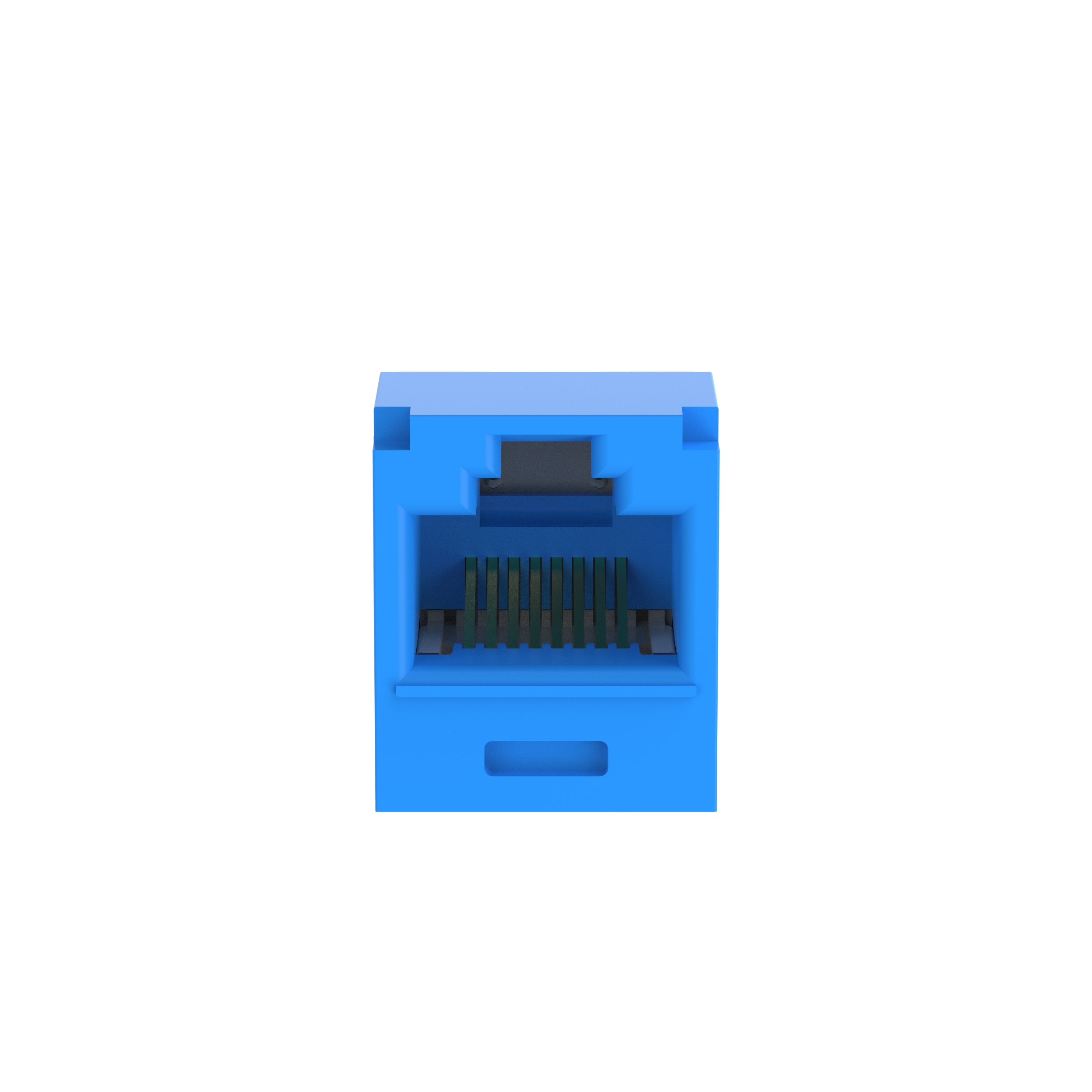 Mini-Com® UTP RJ45 Cat 6A TG Jack Modülü, Mavi