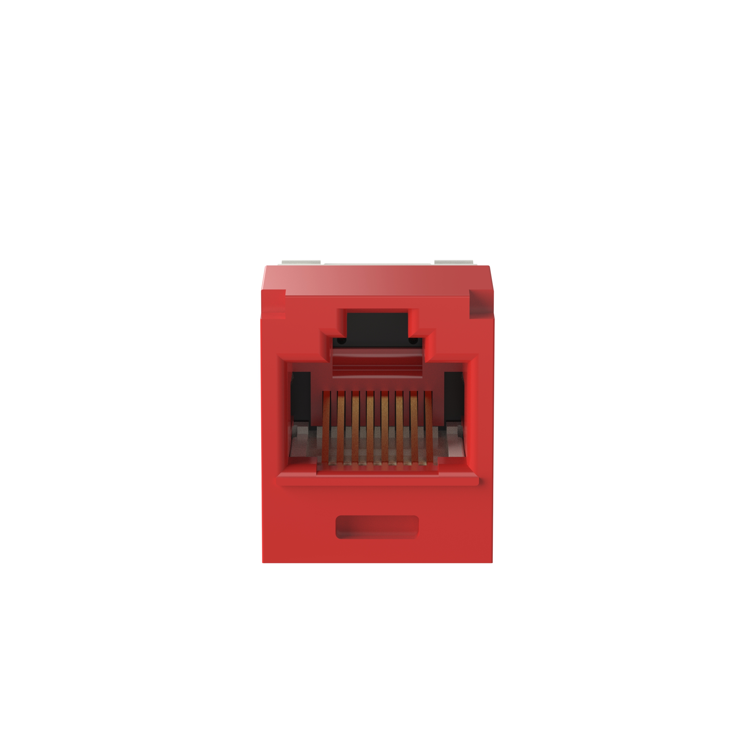 Mini-Com® UTP RJ45 Cat 6 TG Jak Modülü Korozyon Dayanımlı, Kırmızı