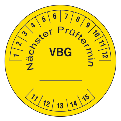 Pre-Printed VBG Inspection Label Dispenser