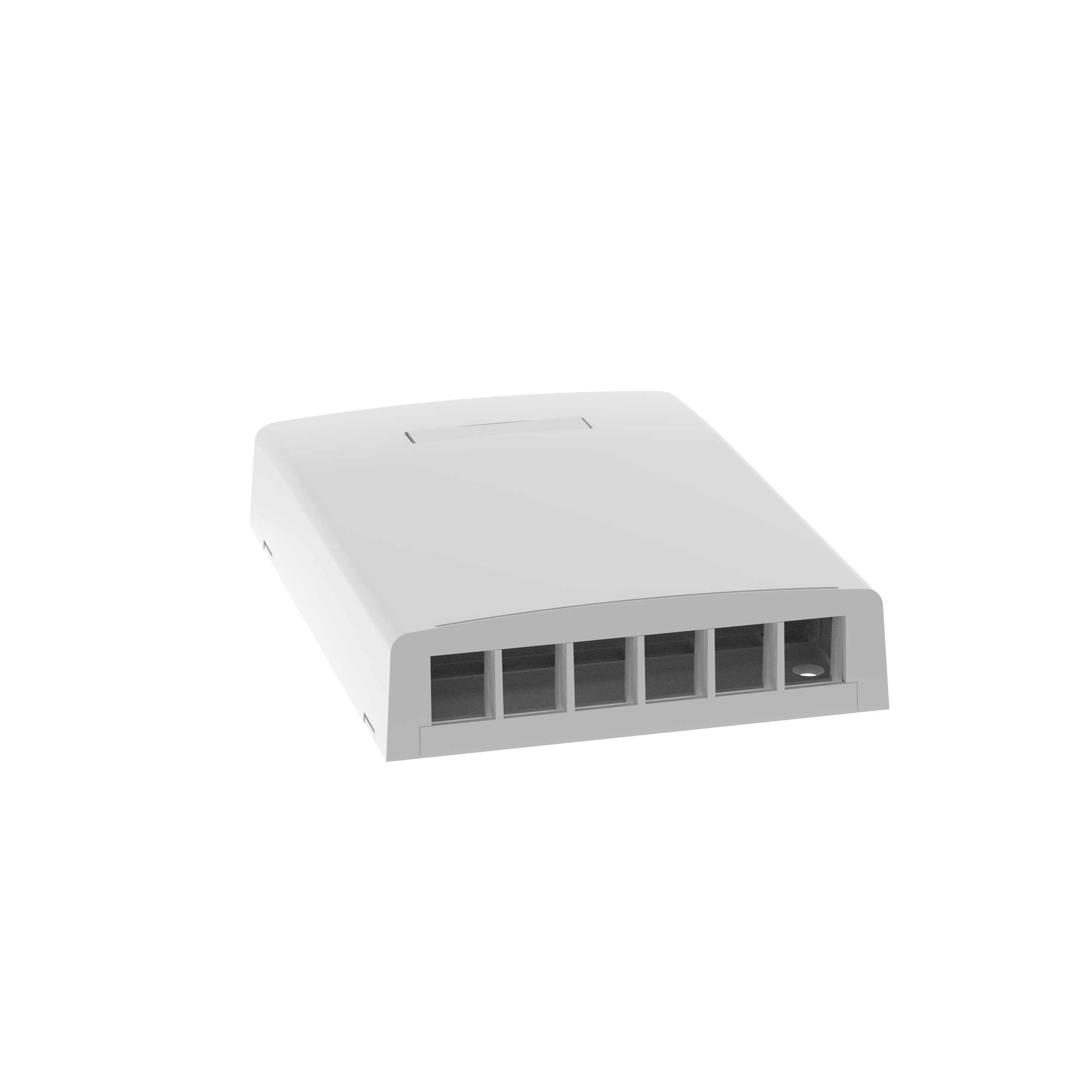 Keystone Yüzey Montaj Kutusu, 6 Port, Beyaz