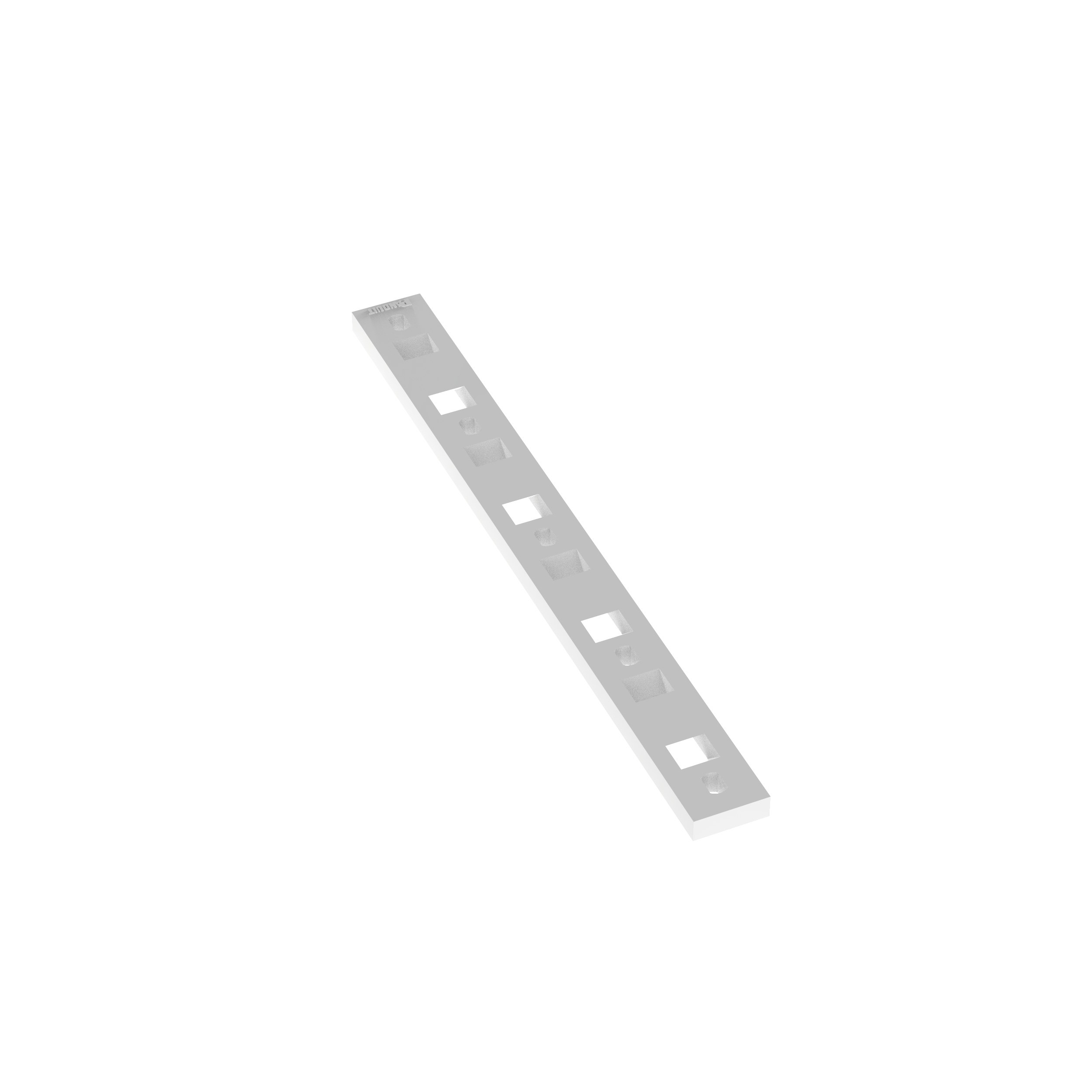 Bağ Plakası, Doğal, PA 6.6, 167.4x50.3mm, M3 Vida, 100'lü Paket