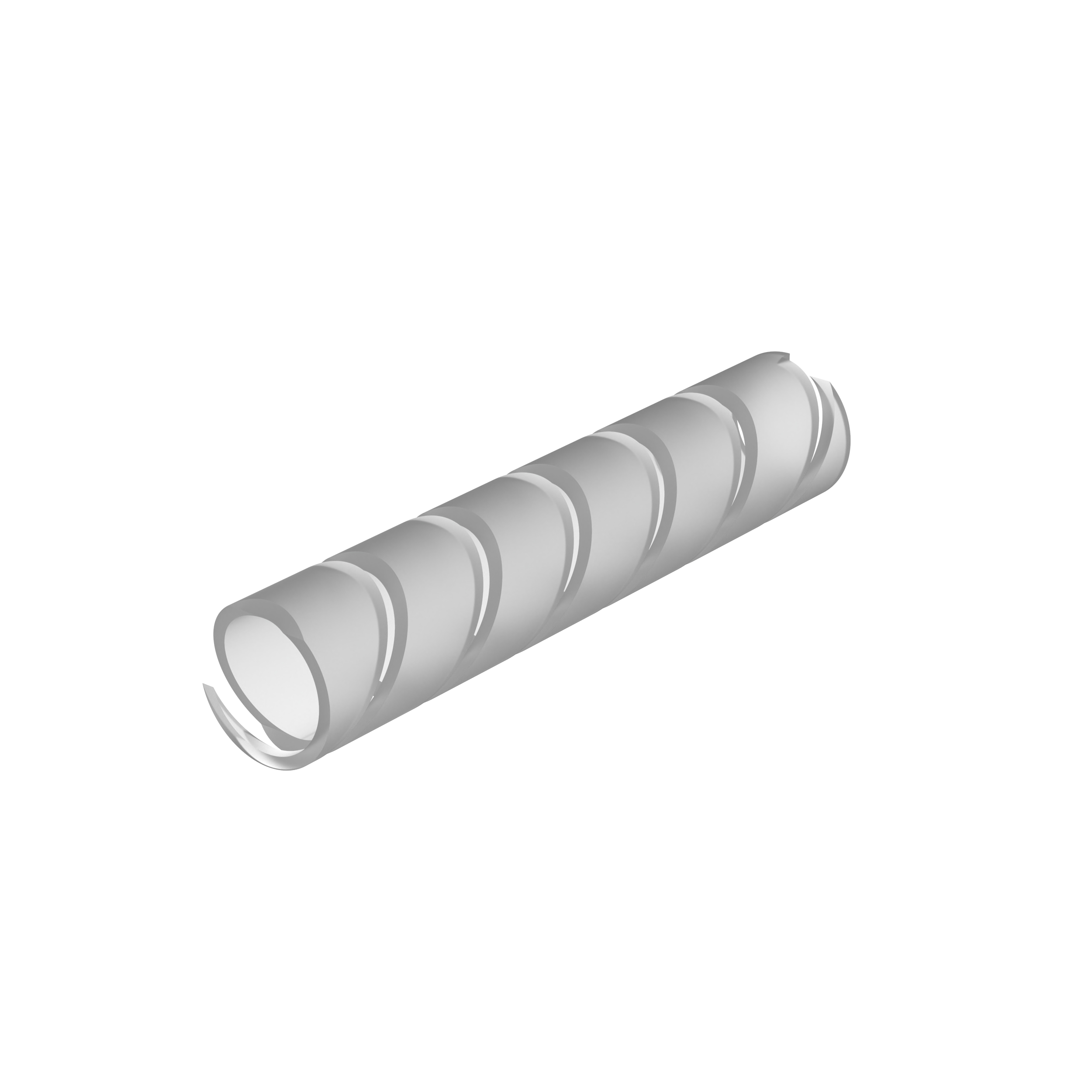Spiral Sarım, Doğal, UL94V2 PE, 9.5mm Minimum Çap, 76.2m Rulo, 1 Paket