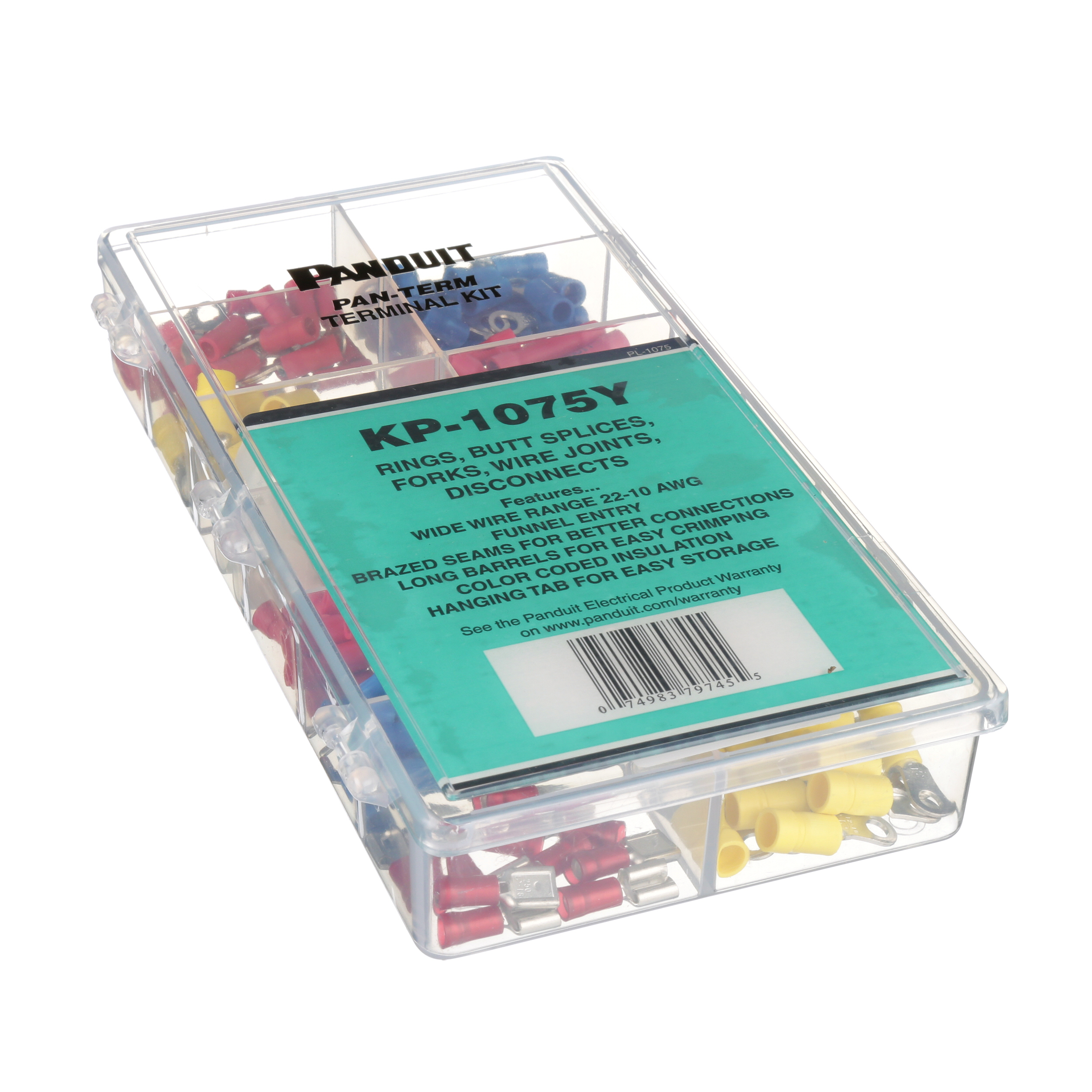 Terminal Kit, Industrial Maintenance, 10-22 AWG,PK1