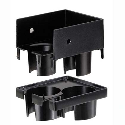 2-PORT YUVARLAK AKIŞ, 4X4 FİTİNG İLE KULLANILIR, SİYAH