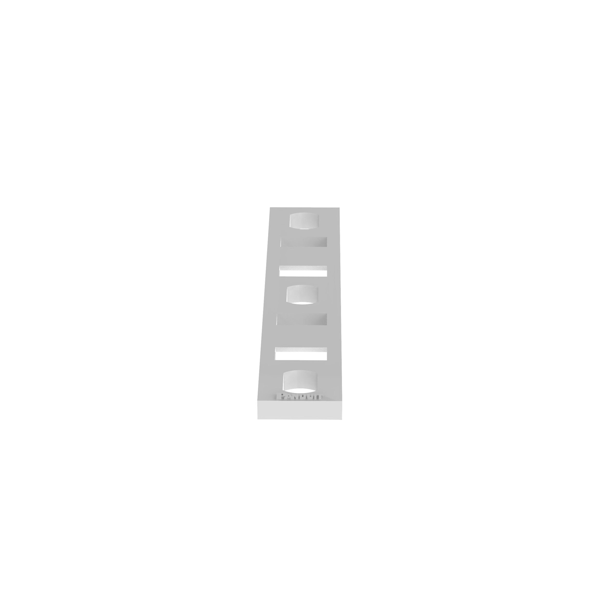 Bağ Plakası, Doğal, PA 6.6, 76.2x50.3mm, M5 Vida, 100'lü Paket