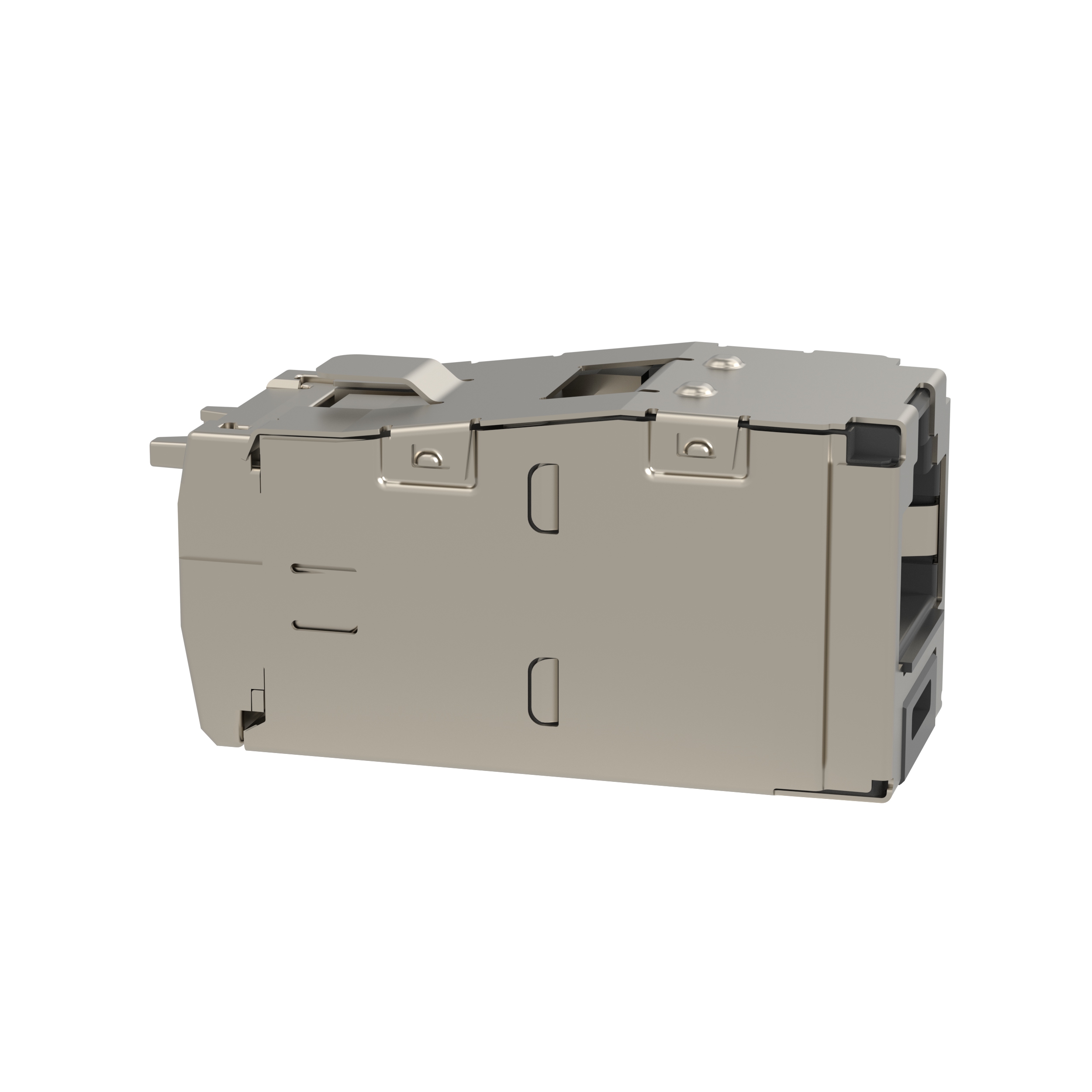 Shielded RJ45 Cat 6 TG Jack Module, Black