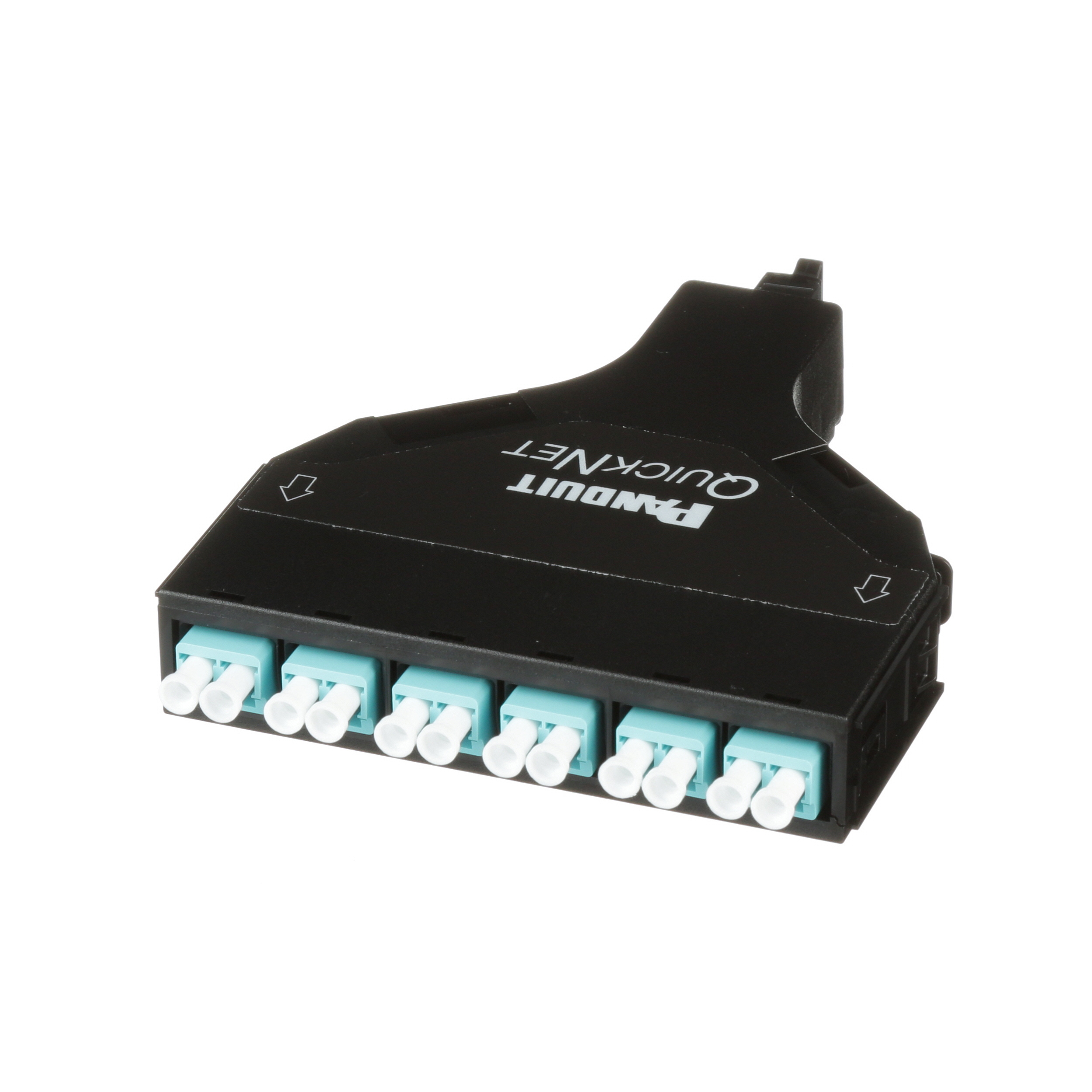 QuickNet™ SFQ MPO-LC Kaset, OM3, 12 Fiber, Yöntem A