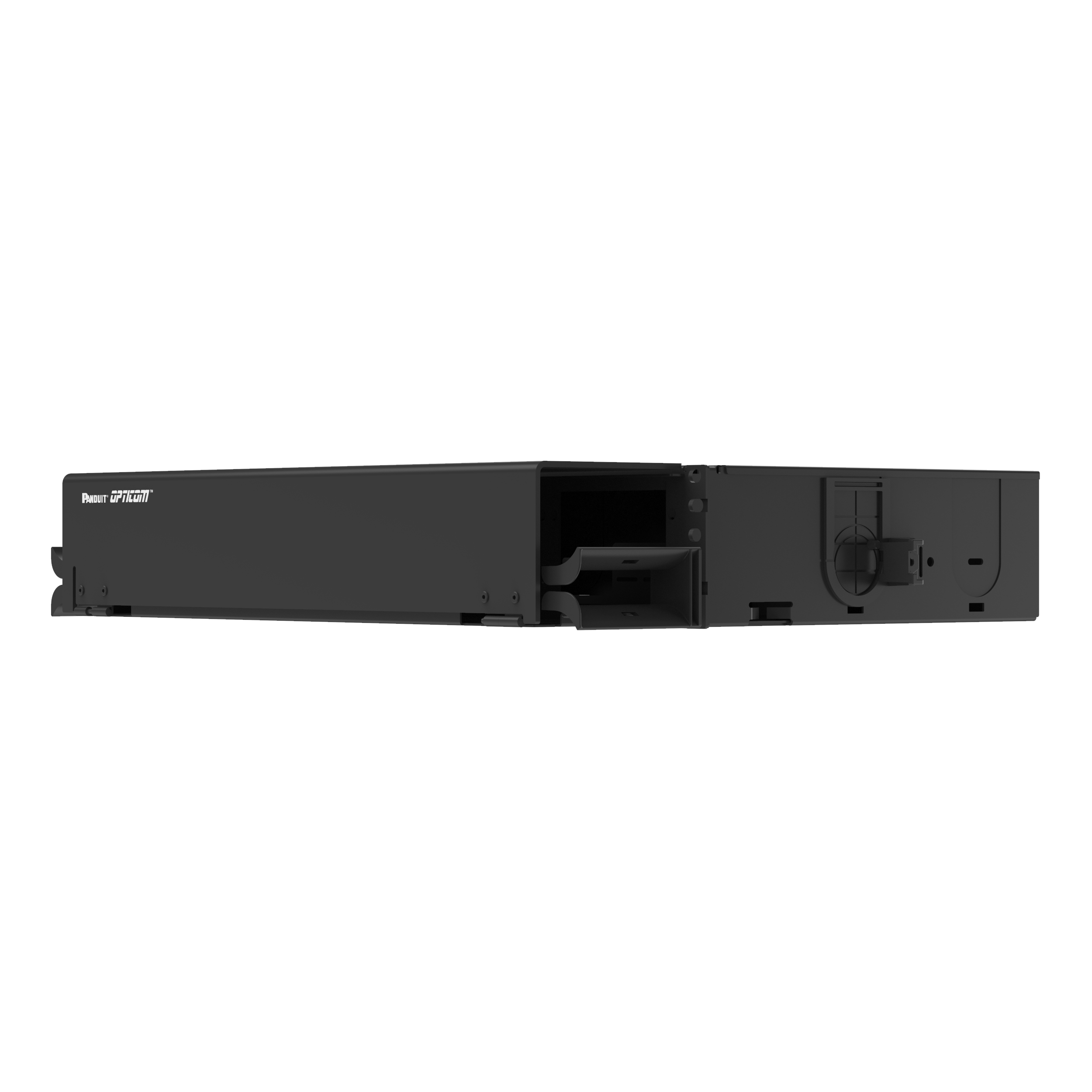 Opticom® Fiber Çekmecesini, Siyah, 2 RU