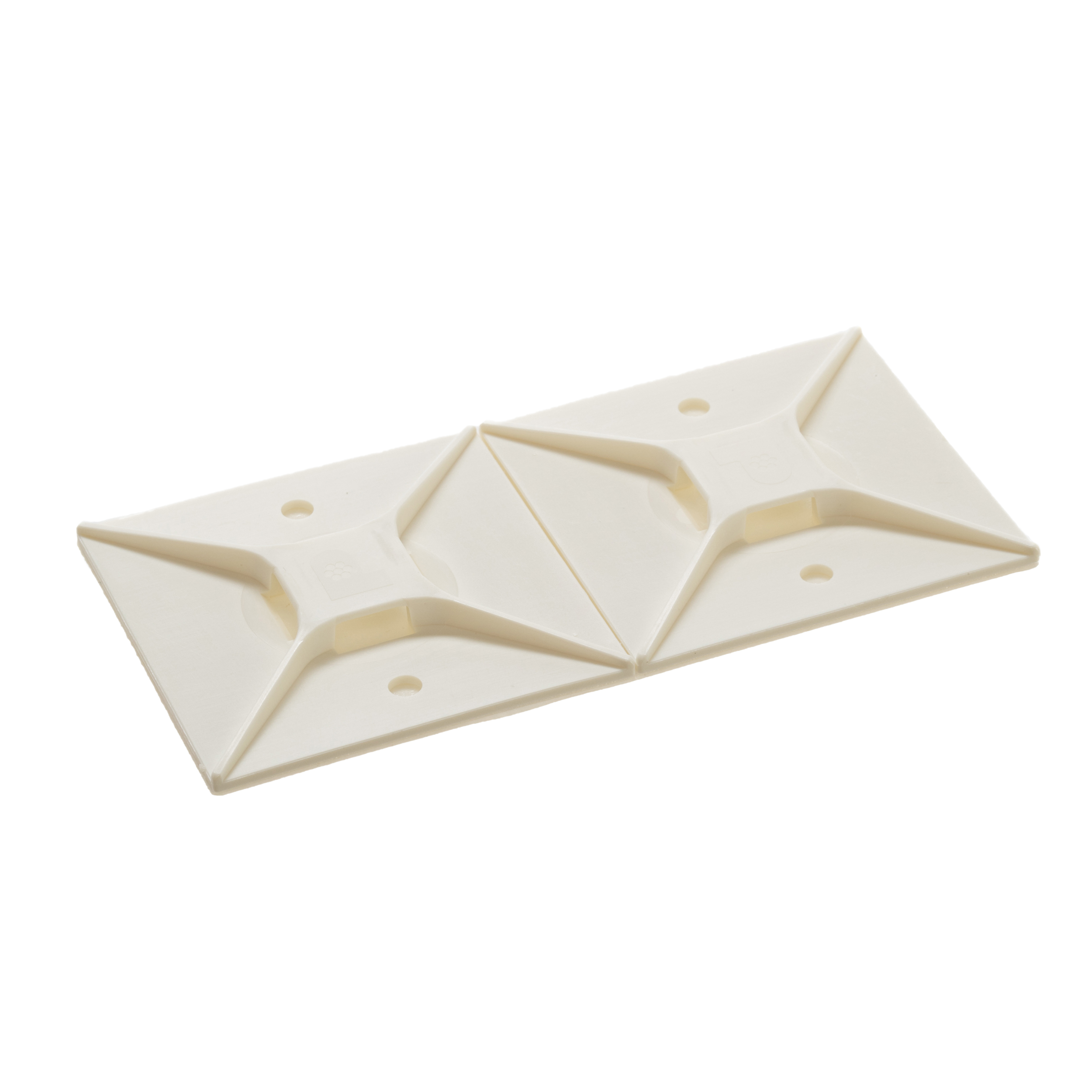Kablo Bağı Montajı, Beyaz, PA 6.6, Kauçuk Yapışkanlı, 50.8x50.8mm, 200'lü Paket