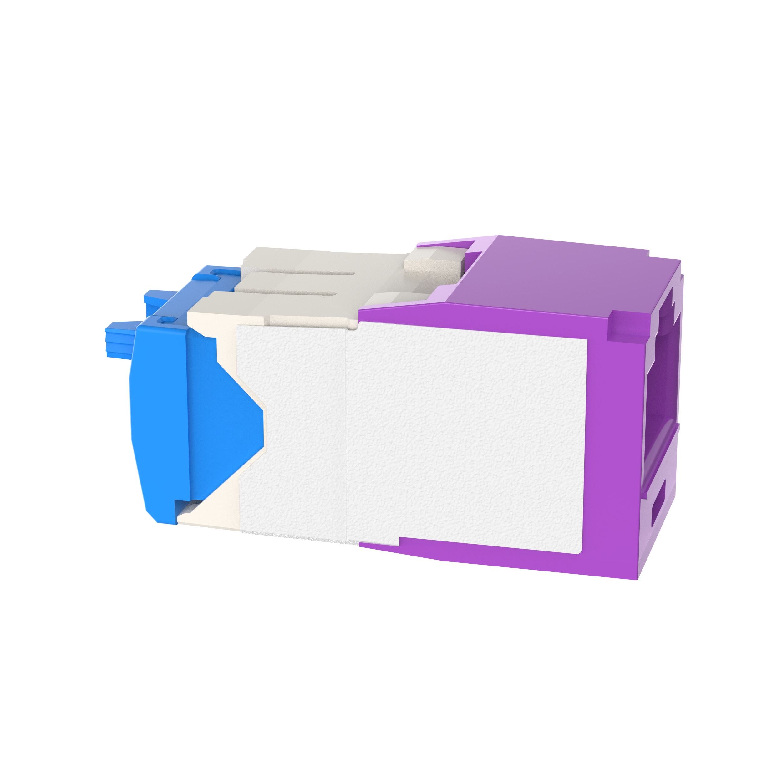 Mini-Com® UTP RJ45 Cat 6A TG Jack Module, Violet