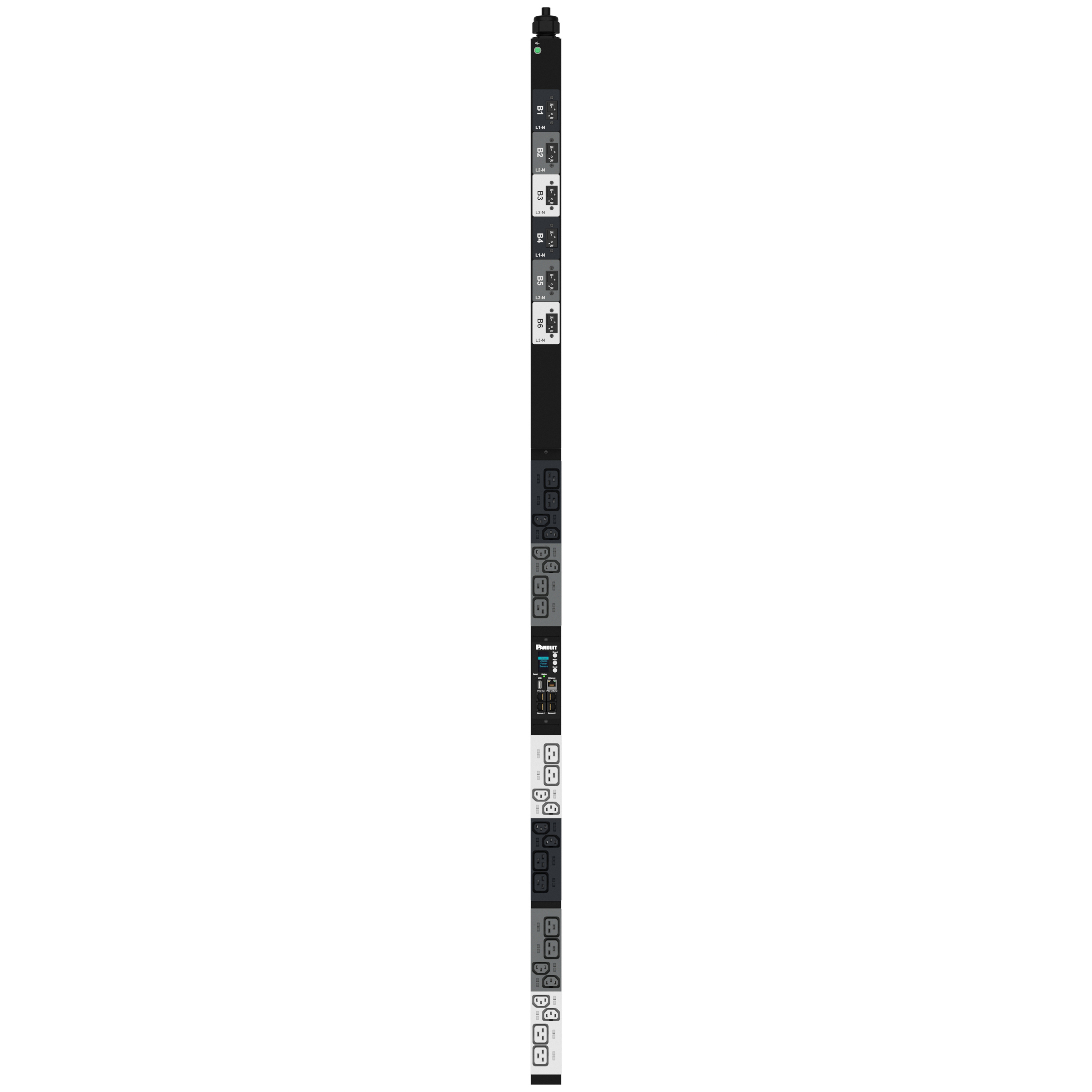 MI PDU, 32 Amper, 400 Volt, (12)C13, (12)C19, IEC 60309 3P+N+E 6h 32A (IP44)