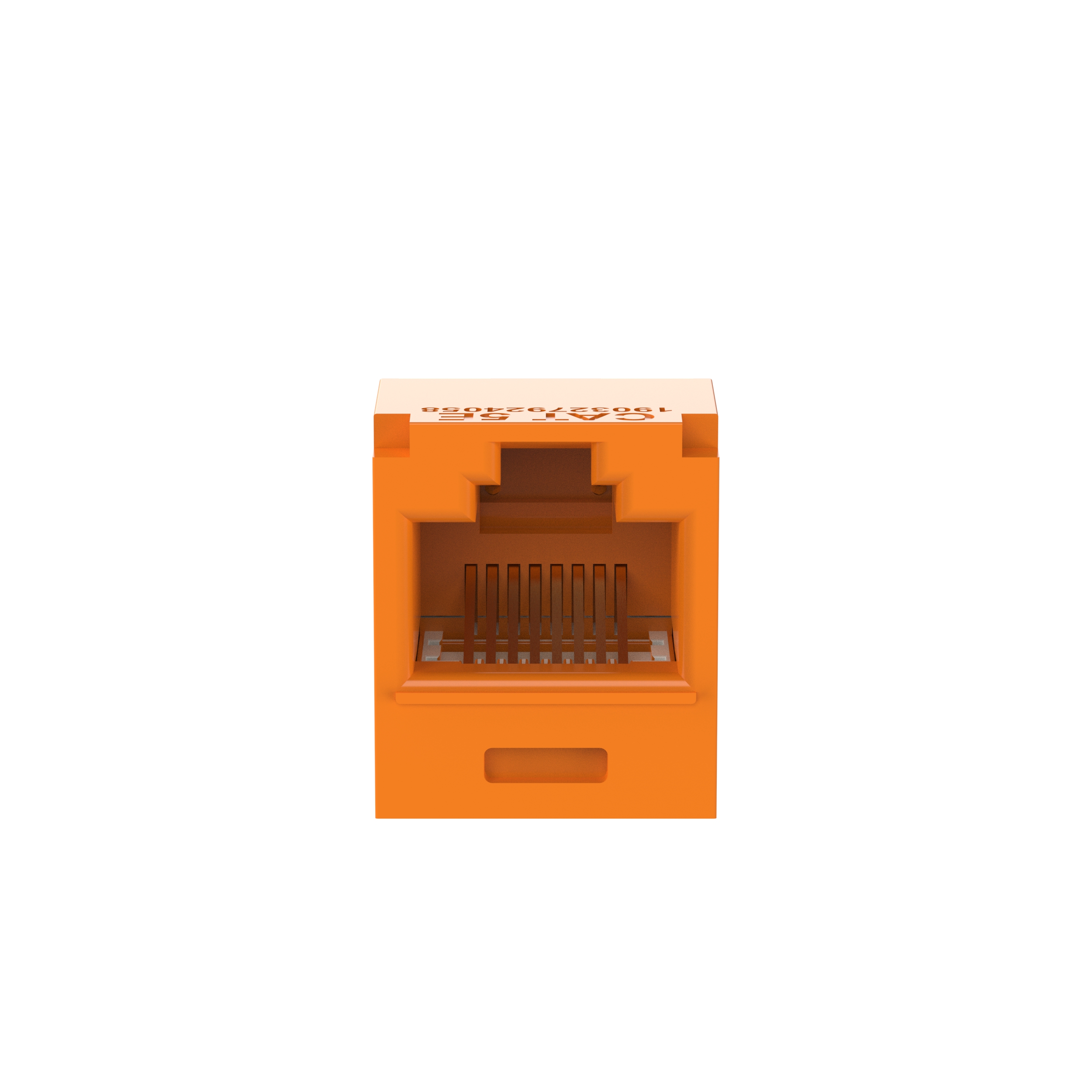 UTP RJ45 Cat 5e TG Jack Module, Orange
