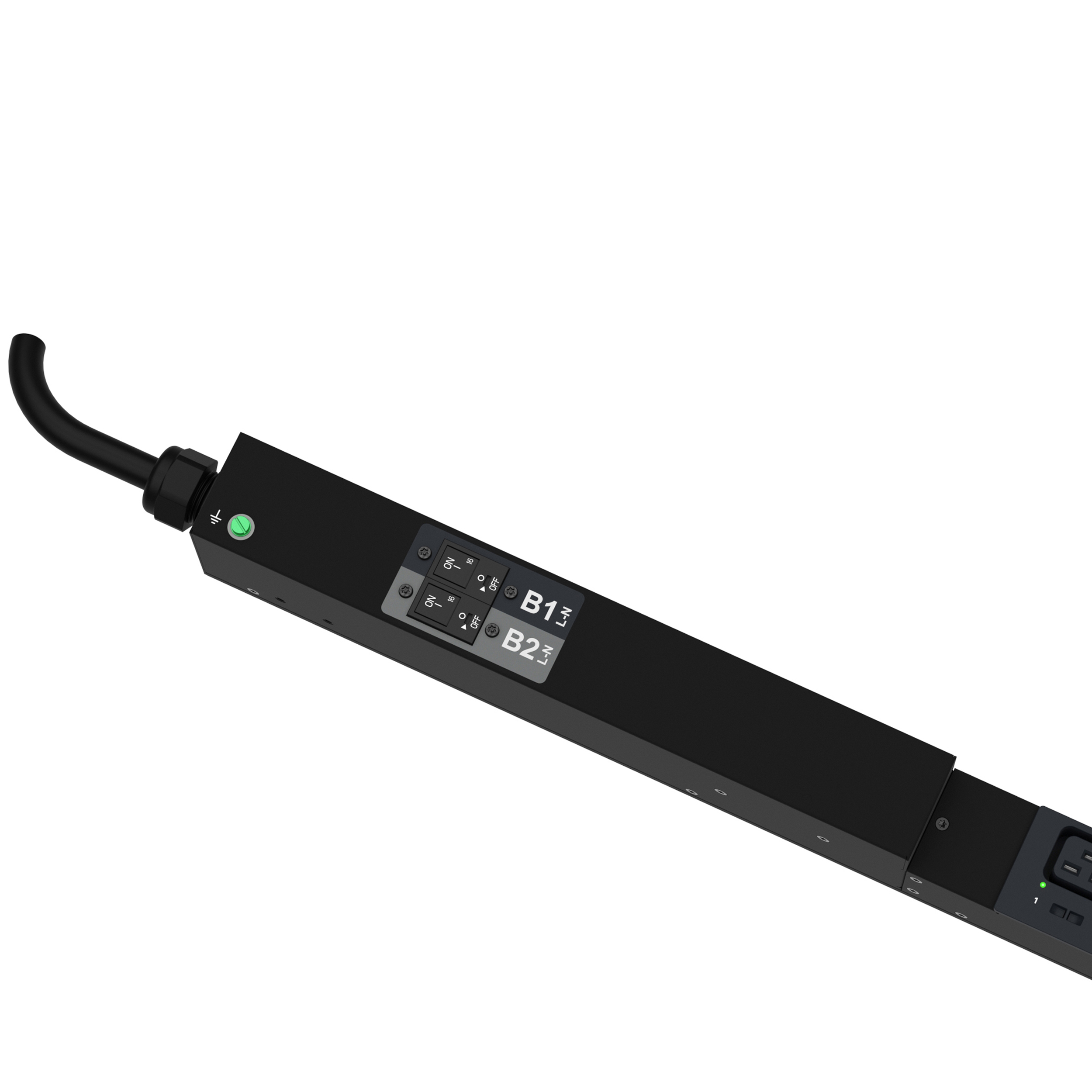 MS PDU, 1 Faz, 32A, 230V, (24)C13, (8)C19, UL/CE