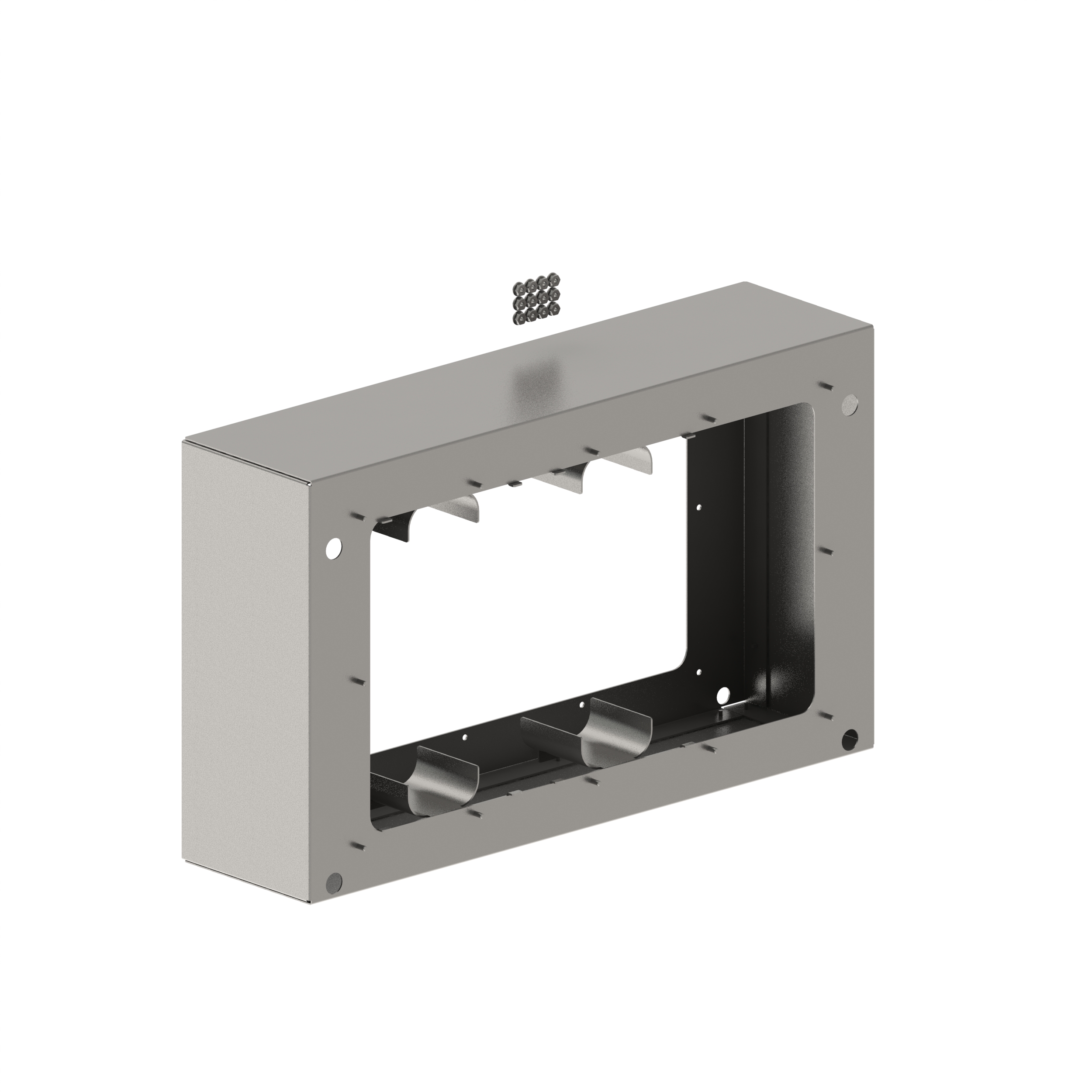 HD Fusion Wall Mount Cable Storage Box, Gray