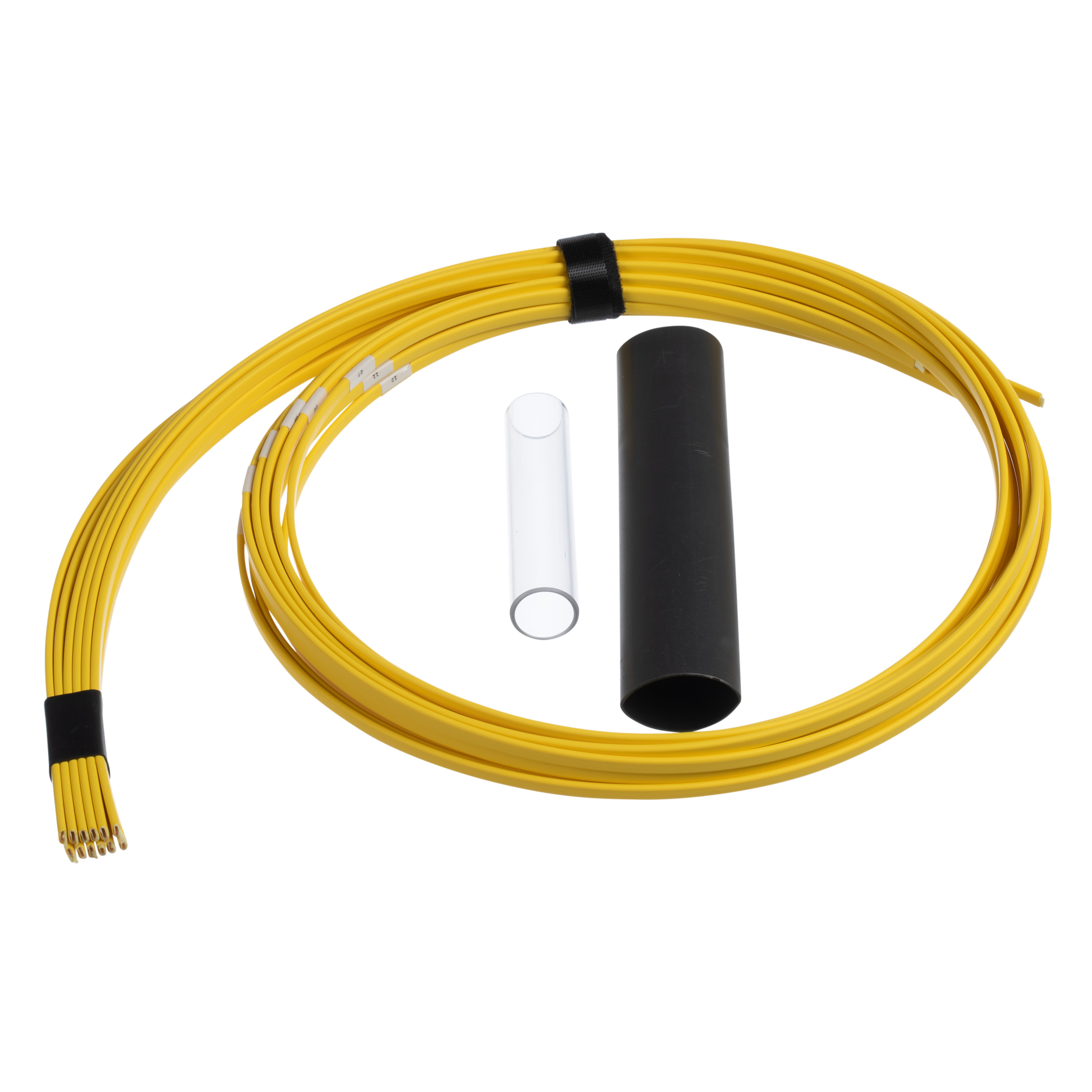 Optik Fiber Ayrım Seti, Düz, 144-fiber, tek modlu, 1 metre