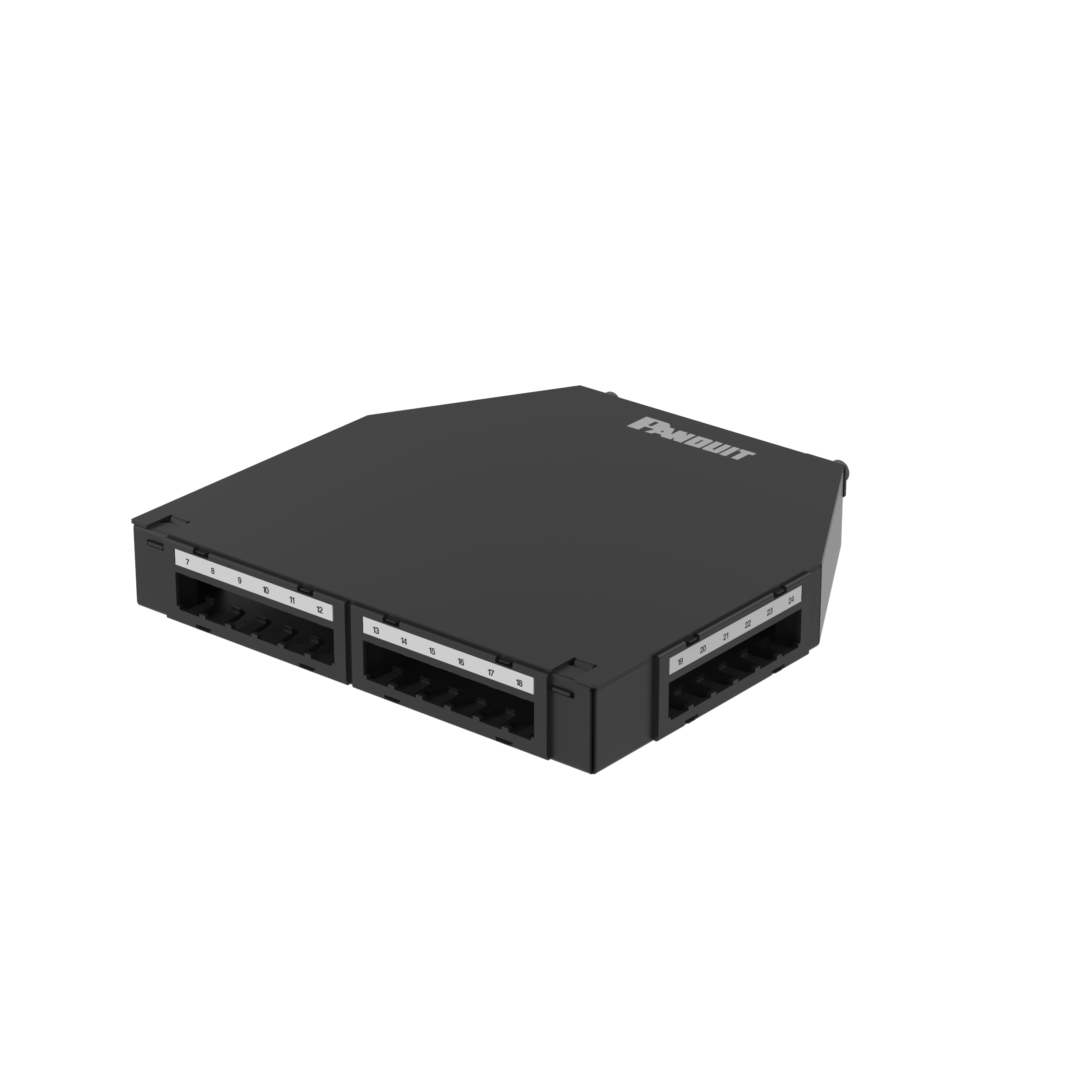 24 Port Consolidation Point Box, Black